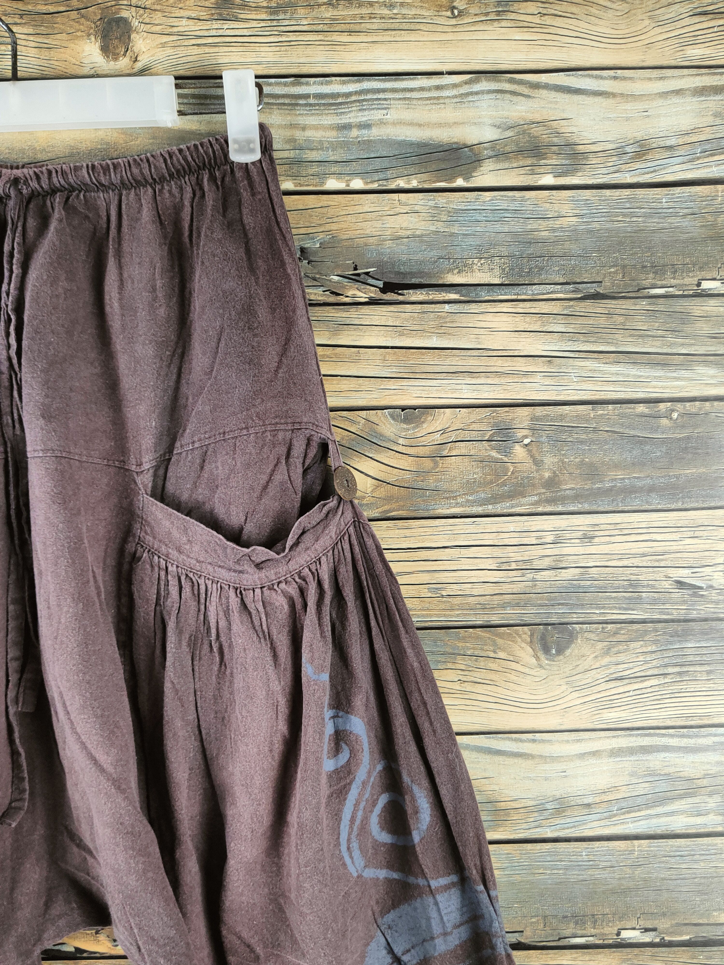 Japanese Brand DL Japanese Brand Brown Casual Baggy Pants #46-329 Size 26" / US 2 / IT 38 - 5 Thumbnail