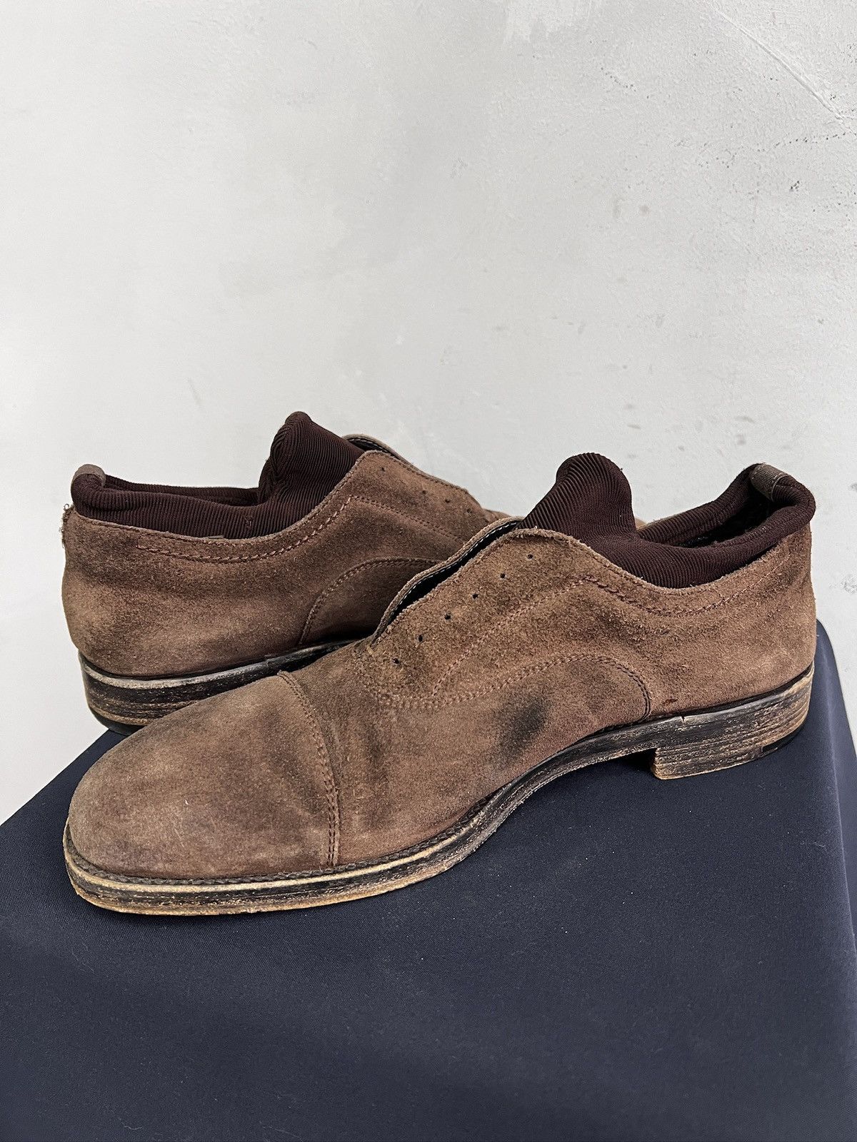 Paciotti Suede leather paciotti guidi style low boots avant garde y2k Size US 8 / EU 41 - 9 Thumbnail