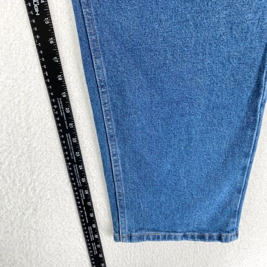 Wrangler Wrangler Five Star Premium Mens 42x30 Relaxed Fit Dark Wash Blue Denim Jeans Size US 42 / EU 58 - 7 Thumbnail
