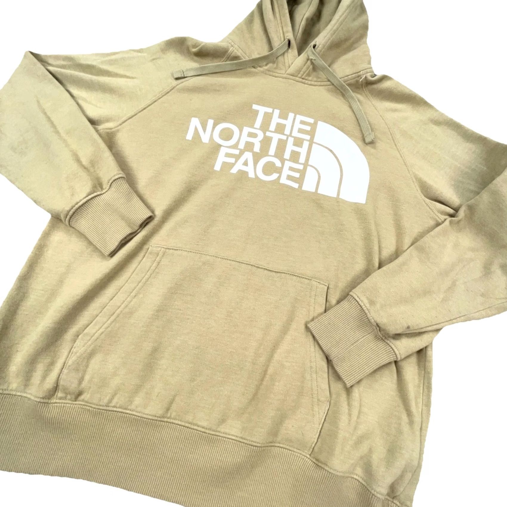 The North Face The North Face Hoodie Womens Small Beige Sweatshirt Pullover Logo Pockets All Seasons 软? Size S / US 4 / IT 40 - 3 Thumbnail