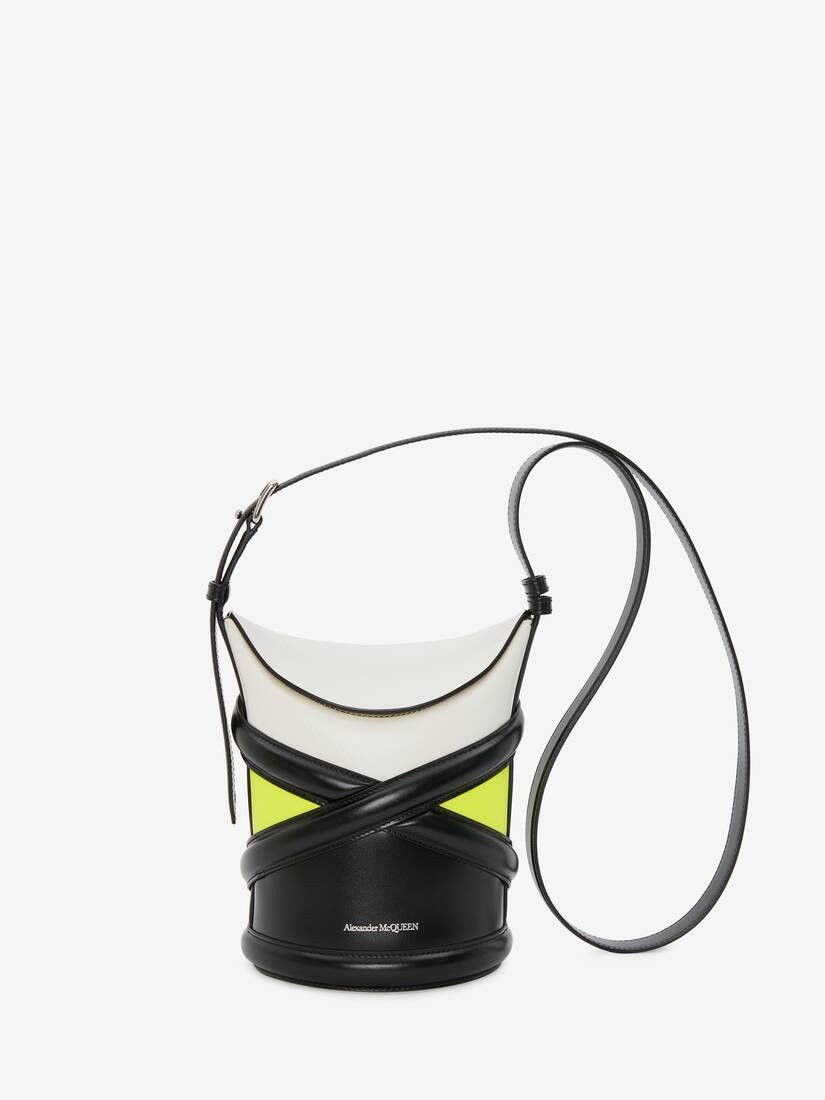 Alexander McQueen o1w1db10925 Size: OS/The Curve in Black/Yellow Size ONE SIZE - 1 Thumbnail