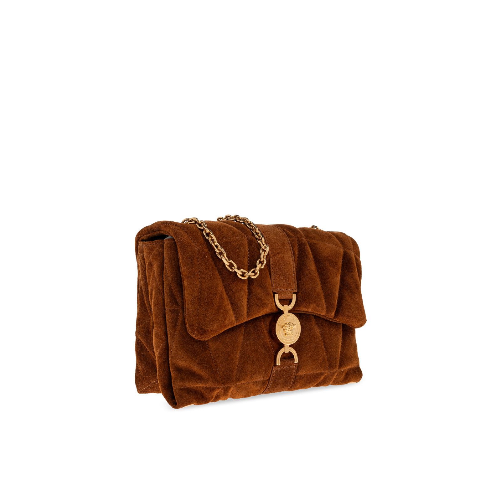 Versace VERSACE Brown Suede Shoulder Bag New & Authentic Size ONE SIZE - 3 Thumbnail