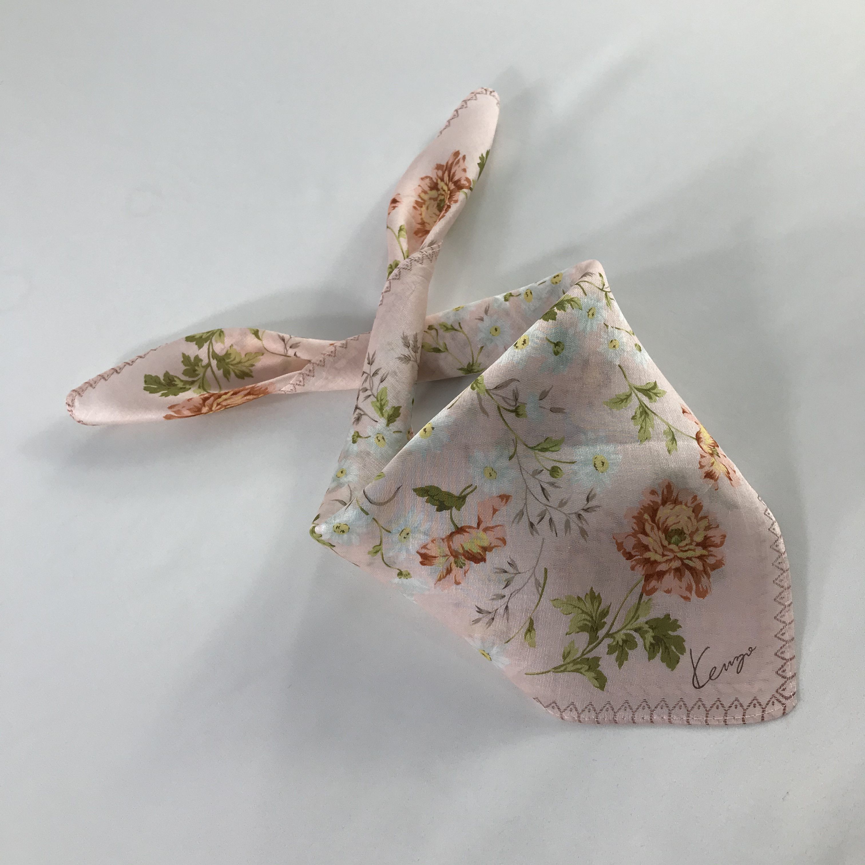 Kenzo × Vintage Kenzo Bandana / Handkerchief / Neckerchief - S711 Size ONE SIZE - 4 Thumbnail