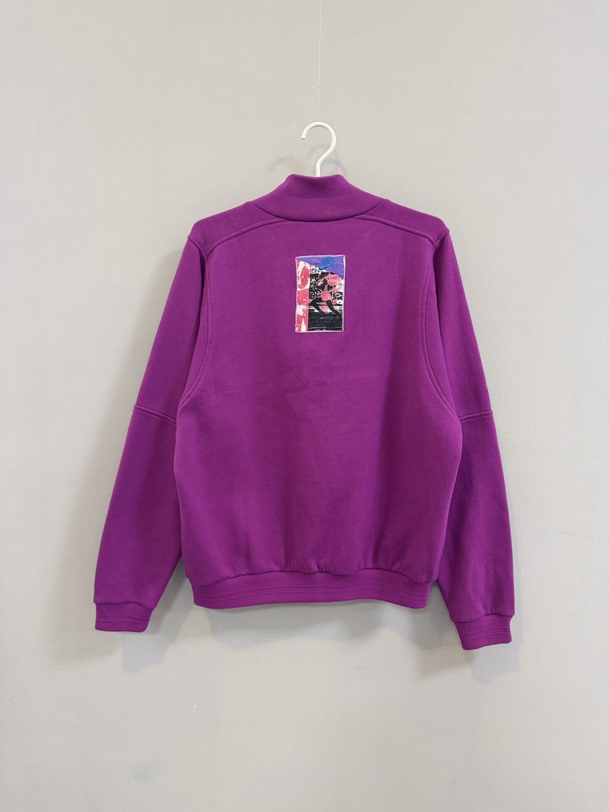 Nike × Vintage 90s Nike Swoosh Vintage Y2K 1/4 Zip Oversized Retro Sweater Size US M / EU 48-50 / 2 - 8 Thumbnail