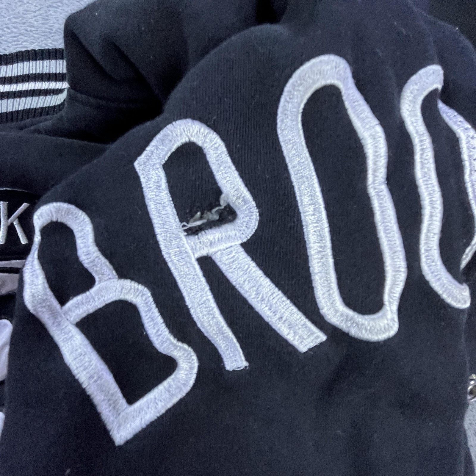 NBA Brooklyn Nets Reversible Jacket Large Black Gray Basketball Size US L / EU 52-54 / 3 - 13 Thumbnail