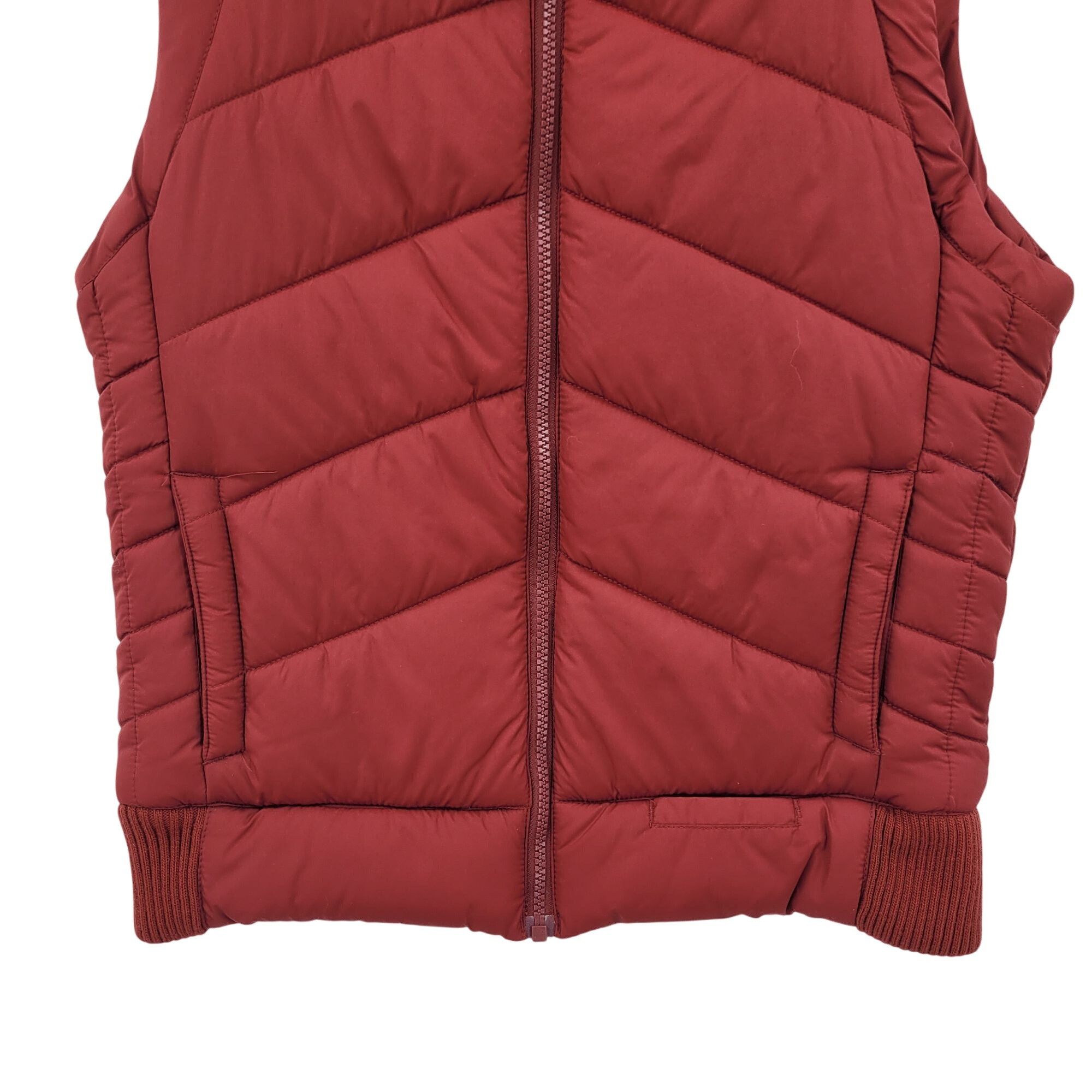 Vintage Vintage Red Quilted Puffer Vest 14/16 Cotton Down Insulation Size L / US 10 / IT 46 - 6 Thumbnail