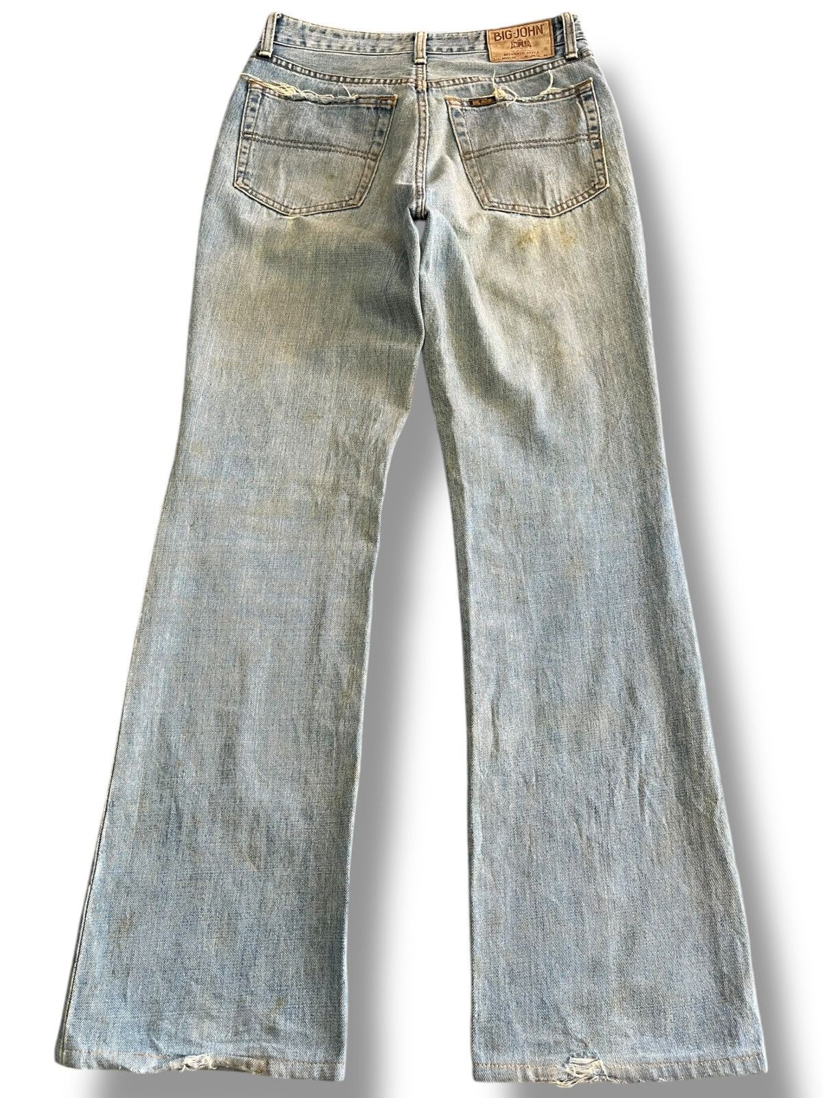 Big John × Vintage Vintage Big John Flare Distressed Denkm Size US 29 - 6 Thumbnail