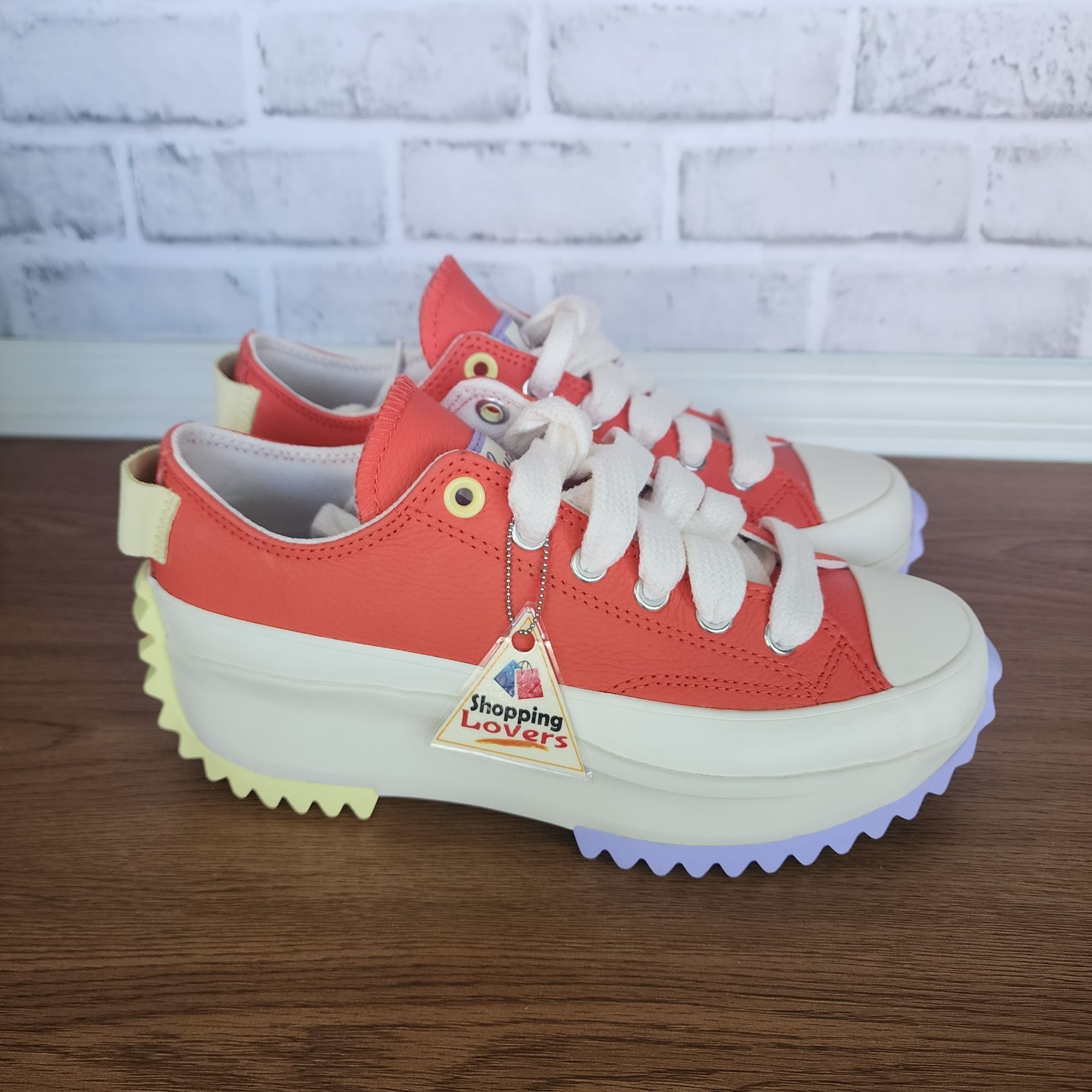 ❤️Converse Run Star Hike Platform Color Pop Leather 5 Men's