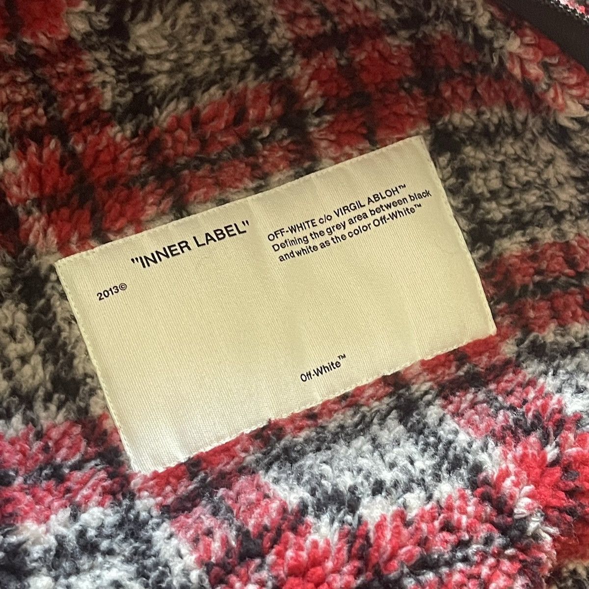 Off-White Off White Red Plaid Fleece Jacket Oversized 2013 Size US M / EU 48-50 / 2 - 7 Thumbnail