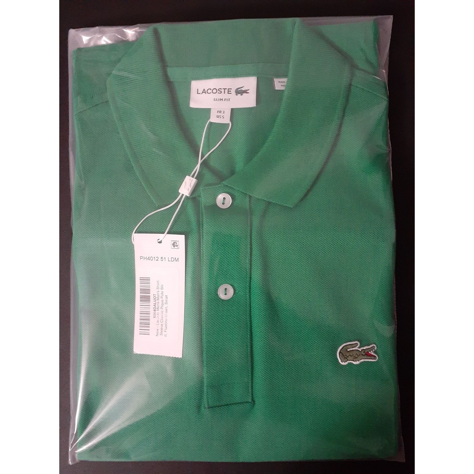 Lacoste Lacoste Men's Short Sleeve Classic Pique Polo Shirt Green S Size US S / EU 44-46 / 1 - 2 Thumbnail