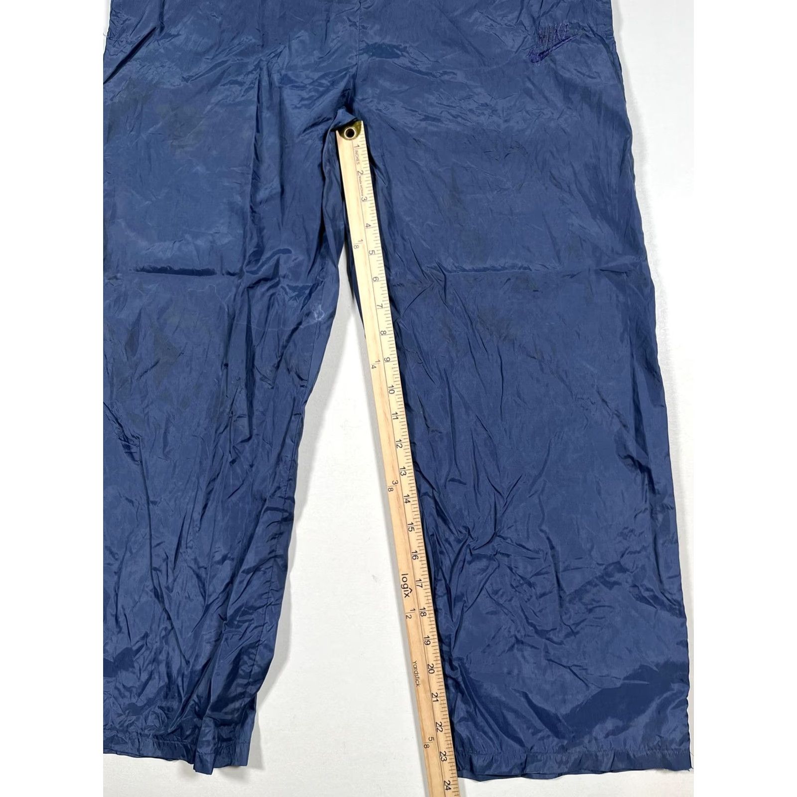 Nike Nike Track Pants Mens M Blue Elastic Waist Swoosh Athletic Warm Up Pants Size US 31 - 6 Thumbnail