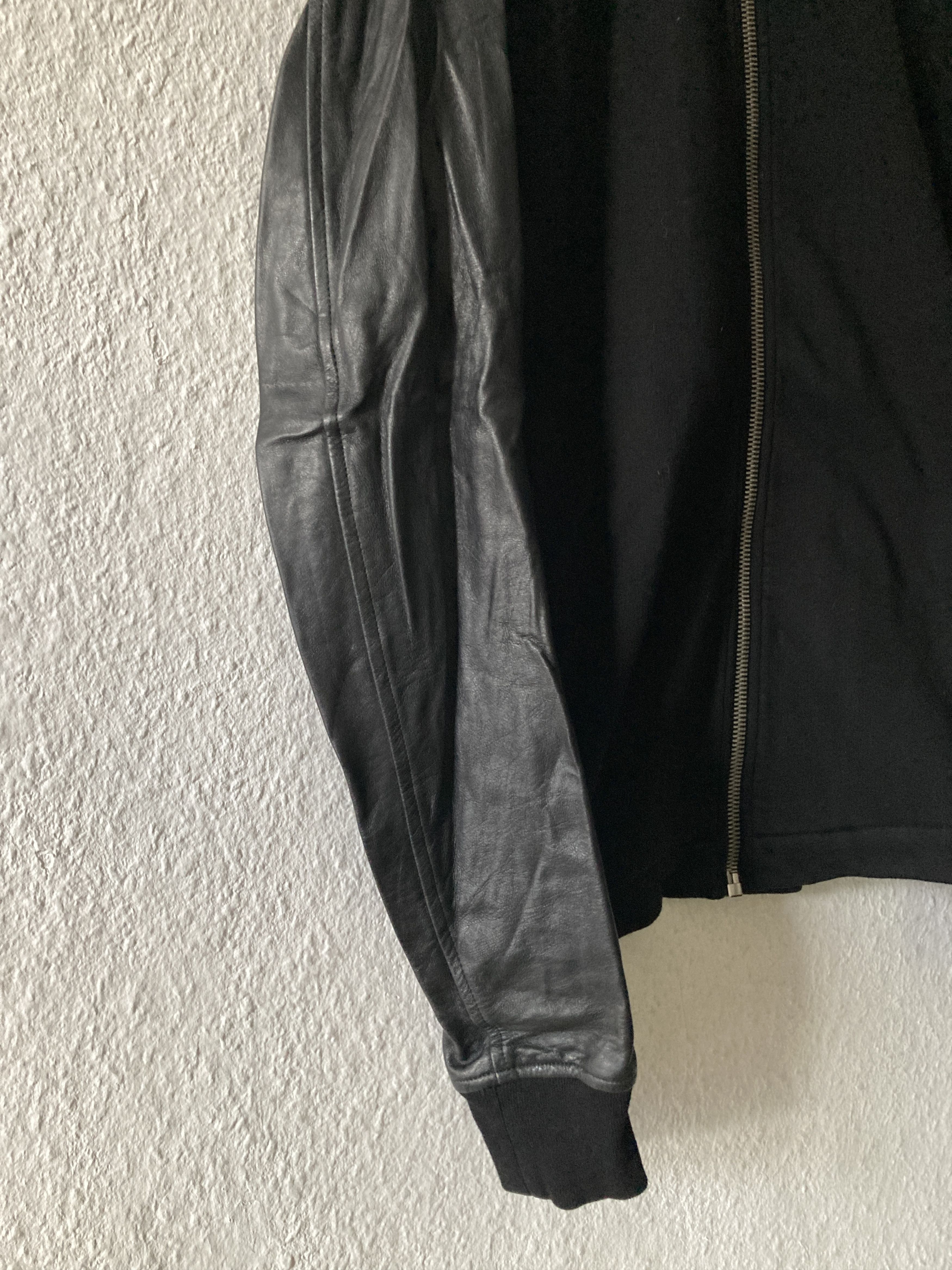 Rick Owens F/W 14 “MOODY” Felpa Lamb Leather Mollino Sweatshirt Jacket Size US L / EU 52-54 / 3 - 5 Thumbnail