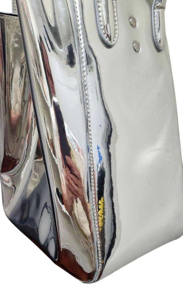 Other X NIHILO Silver Metallic Tote Bag Structured Modern Designer Size ONE SIZE - 8 Thumbnail