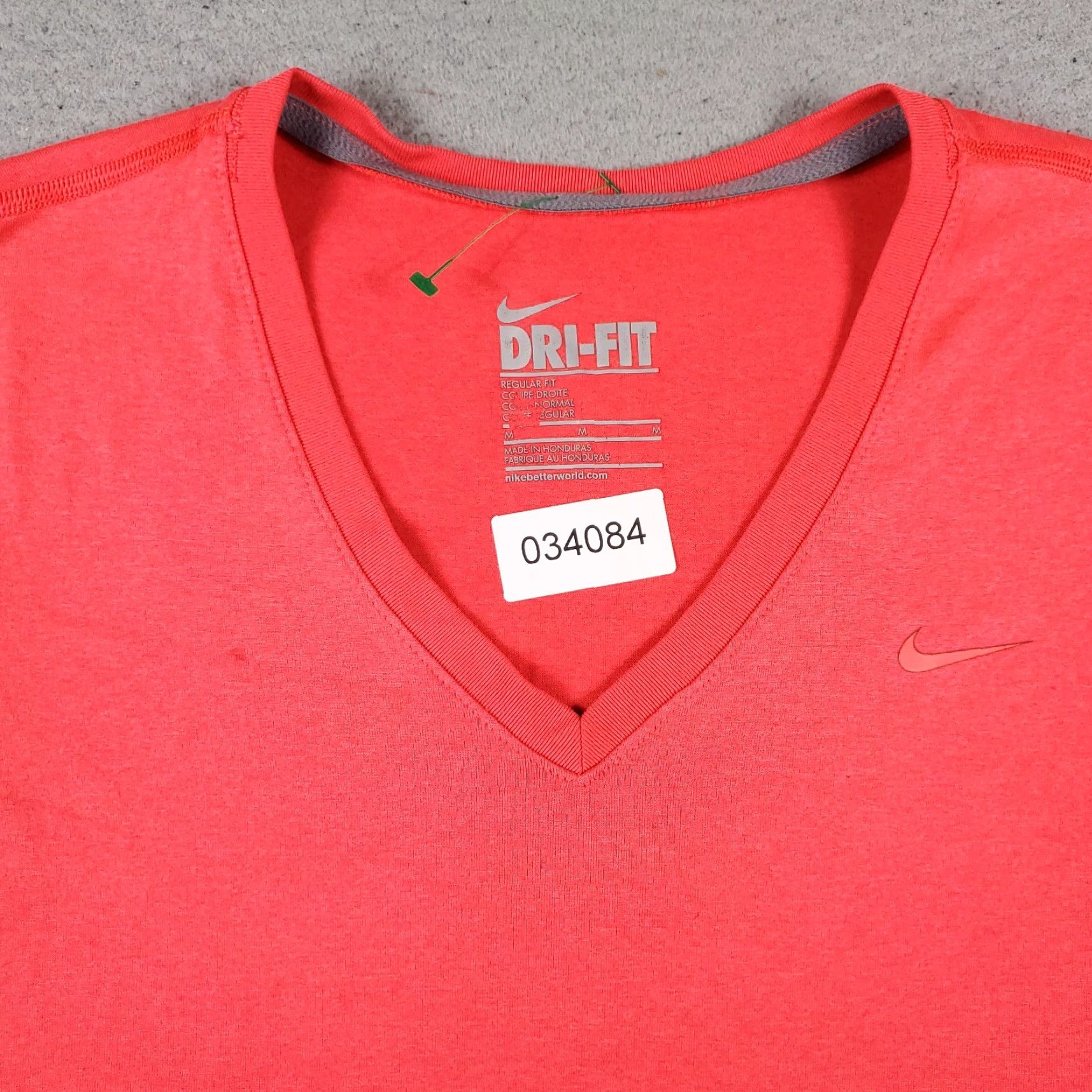Nike Nike T Shirt Womens Size Medium Pink V Neck Swoosh Short Sleeve Ladies - Nike Shirt Womens Medium Pink V-Neck Short Sleeve Logo Basic casual wear Size M / US 6-8 / IT 42-44 - 3 Thumbnail