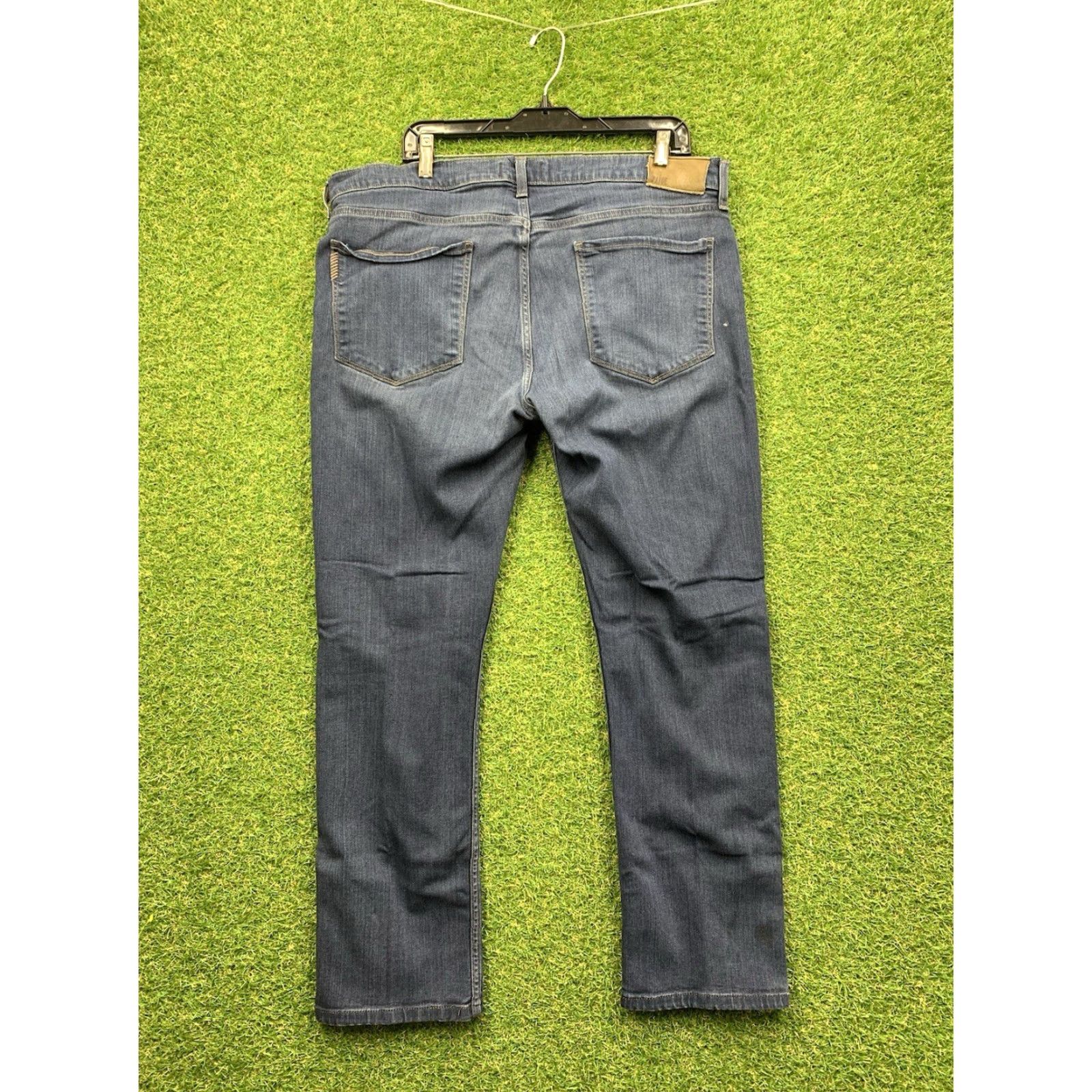 Paige Paige Federal Jeans Mens 36 Straight Denim Dark Wash 5-Pocket Regular Inseam 28 Blue USA Brand Paige Mens Size US 36 / EU 52 - 2 Thumbnail