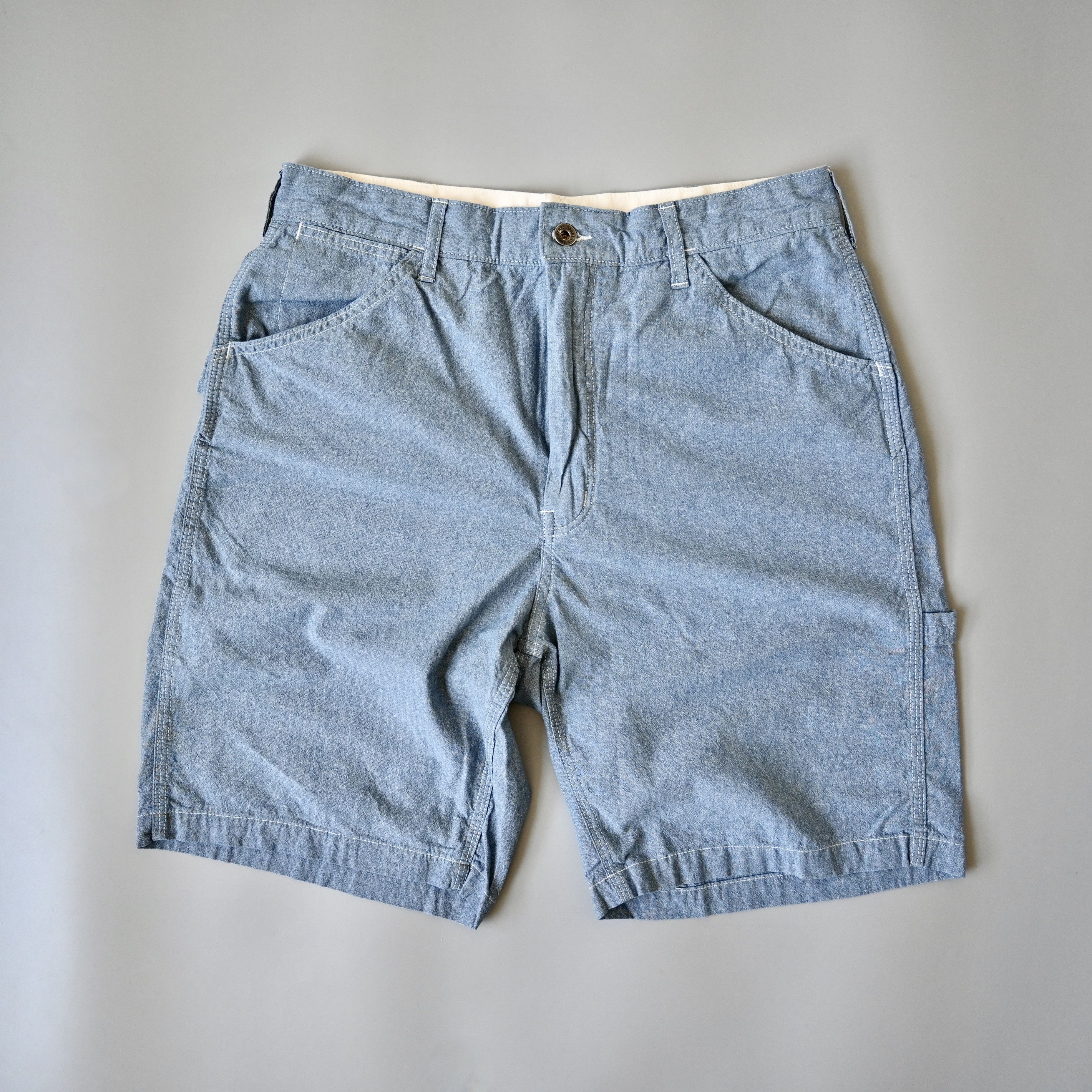 Engineered Garments UNUSED, Engineered Garments painter shorts, chambray, S Size US 33 - 3 Thumbnail