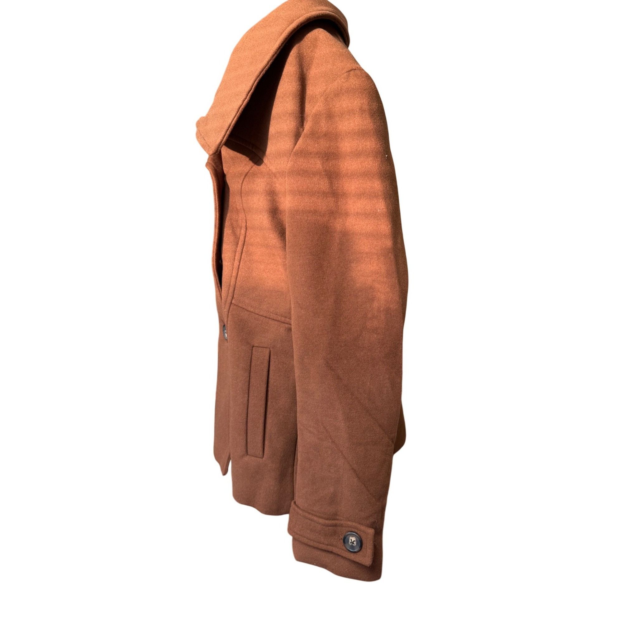 Other Brown Double-Breasted Peacoat With Wide Collar Small Size S / US 4 / IT 40 - 3 Thumbnail