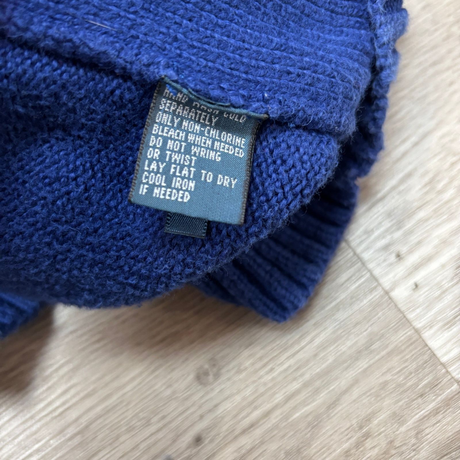 Polo Ralph Lauren × Vintage Vintage Polo Ralph Lauren Cotton Knit Full Zip Sweater XL Size US XL / EU 56 / 4 - 7 Thumbnail