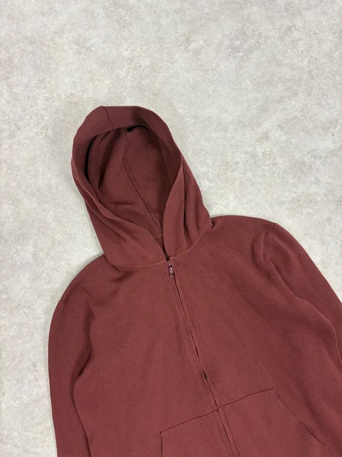 Prada 2000s Prada Burgundy Zip-Up Hoodie Size S / US 4 / IT 40 - 5 Thumbnail
