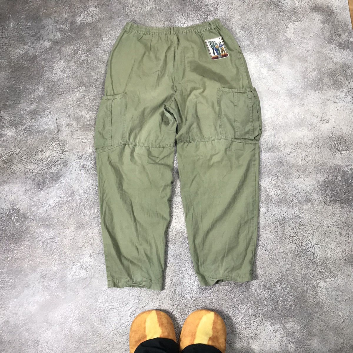 Vintage Vintage 90s Baggy Cargo Pants Faded Olive Grunge Y2K Logo 34 Size US 34 / EU 50 - 6 Thumbnail