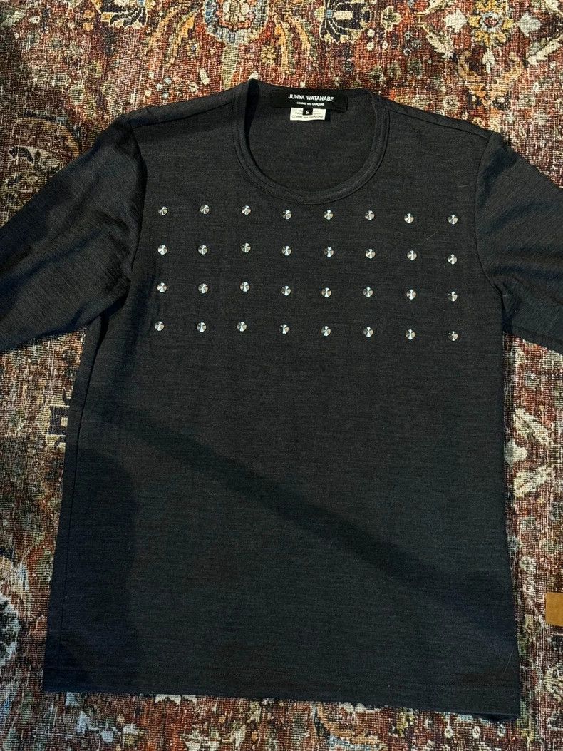 Junya Watanabe Junya Watanabe Studded Long Sleeve Top Size S / US 4 / IT 40 - 1 Thumbnail