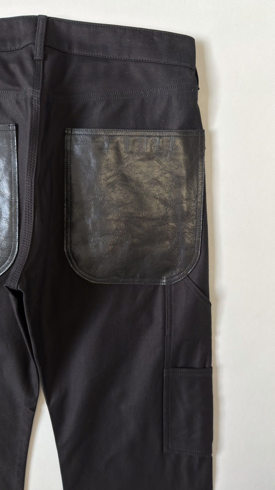 Comme des Garcons A/W 25 Wide Leg Black Cotton ‘Carpenter’ Pants Size US 32 / EU 48 - 14 Thumbnail