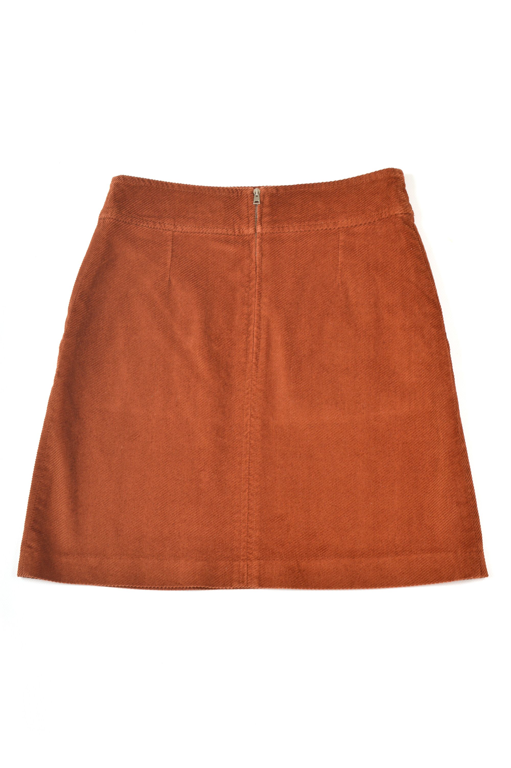 A.P.C. A.P.C Brown Corduroy Cord A-Line Mini Skirt Size 26" / US 2 / IT 38 - 7 Thumbnail