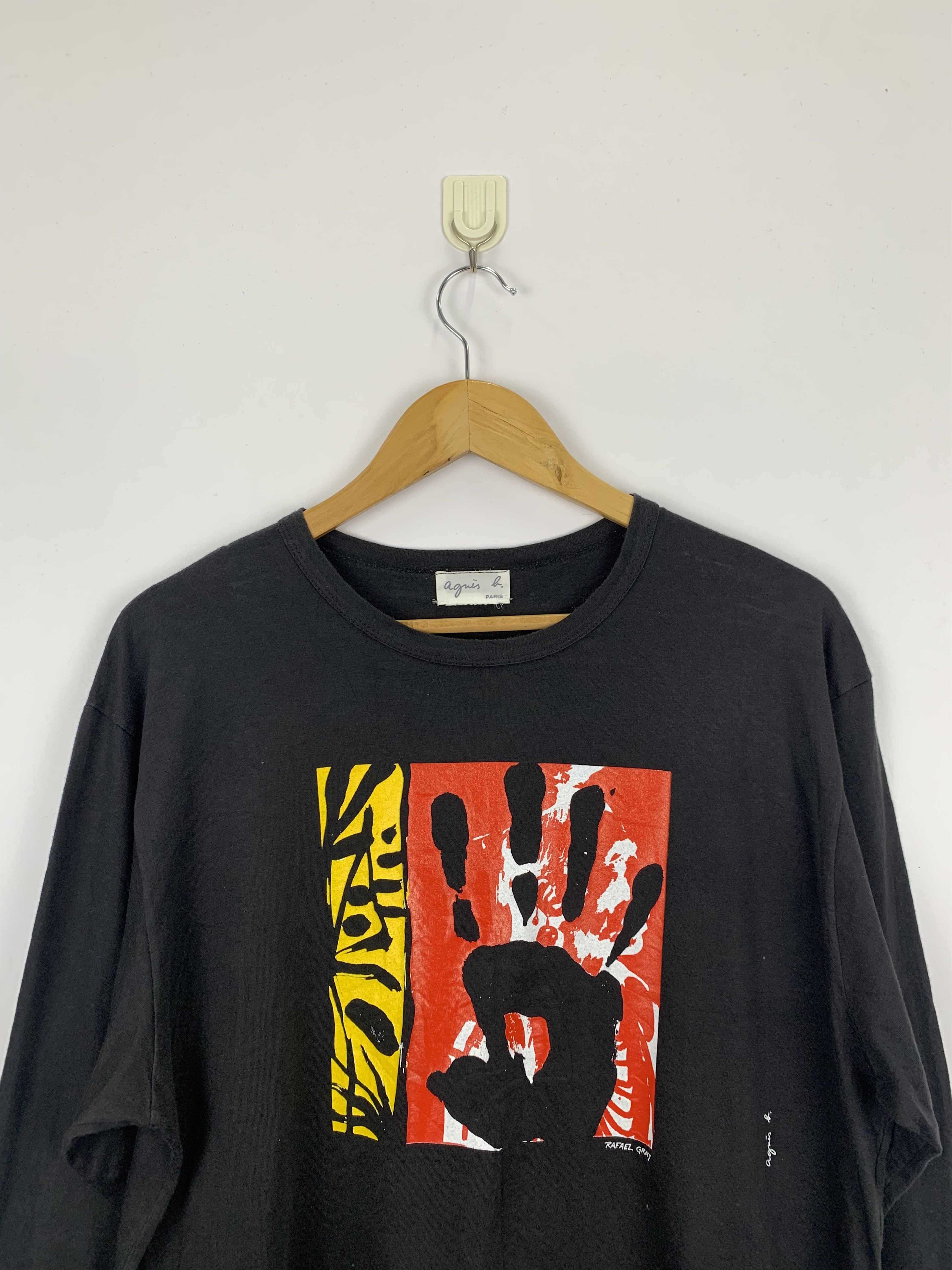 Vintage × agnes b. Vintage Agnes B. Radael Gray Long Sleeve T Shirt TA0027 Size US L / EU 52-54 / 3 - 2 Thumbnail