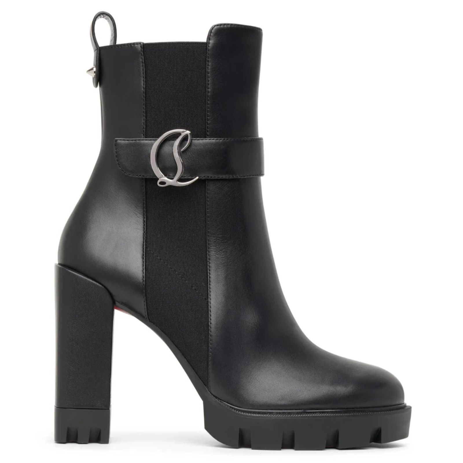 Christian Louboutin Christian Louboutin CL Chelsea Lug 100 Leather Ankle Boot 41 Size US 10 / IT 40 - 1 Thumbnail