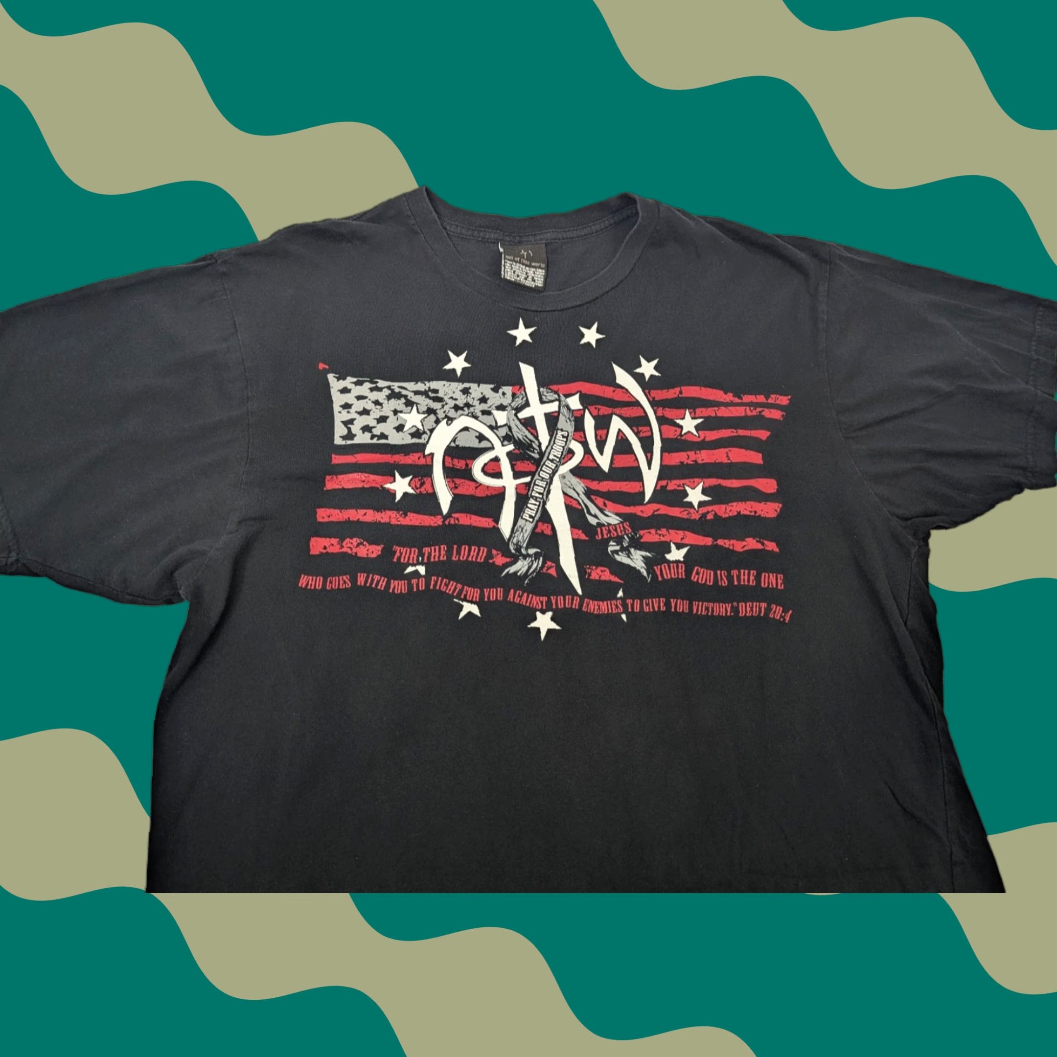 Vintage VINTAGE Not Of This World T-Shirt Men XL Black Not Of This World Jesus T-Shirt Men’s XL Size US XL / EU 56 / 4 - 1 Thumbnail