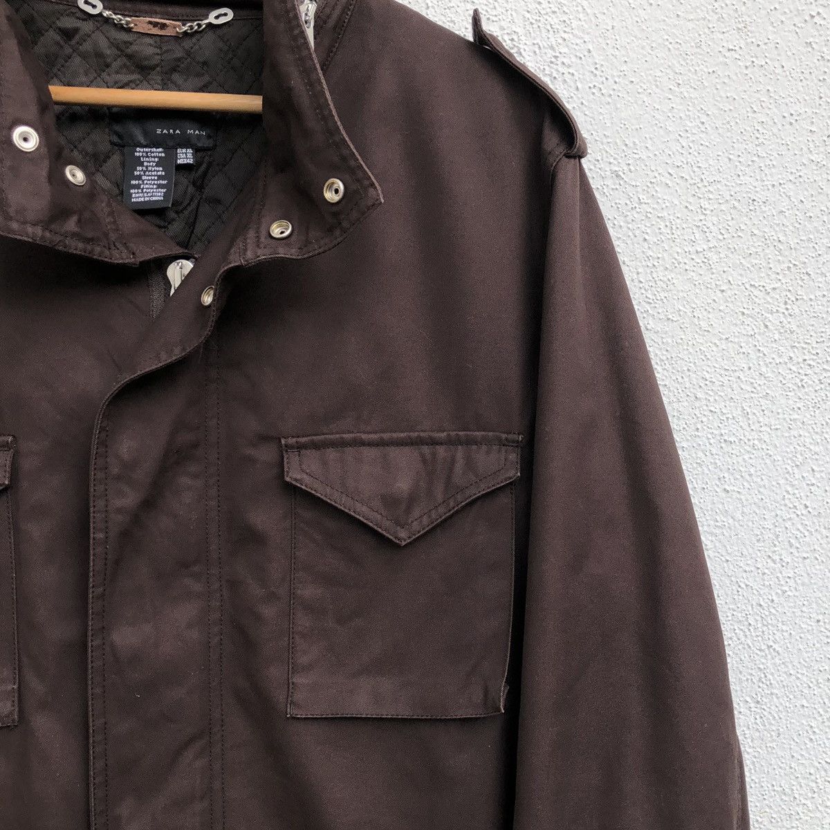 Zara Zara Man Field Military Brown Jacket Size US L / EU 52-54 / 3 - 6 Thumbnail