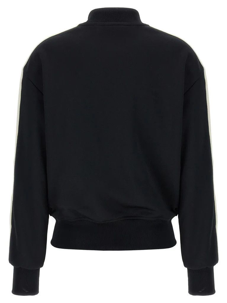 Palm Angels o1s22i1n0824 Contrast Bands Track Sweatshirt in Black Size S / US 4 / IT 40 - 2 Thumbnail