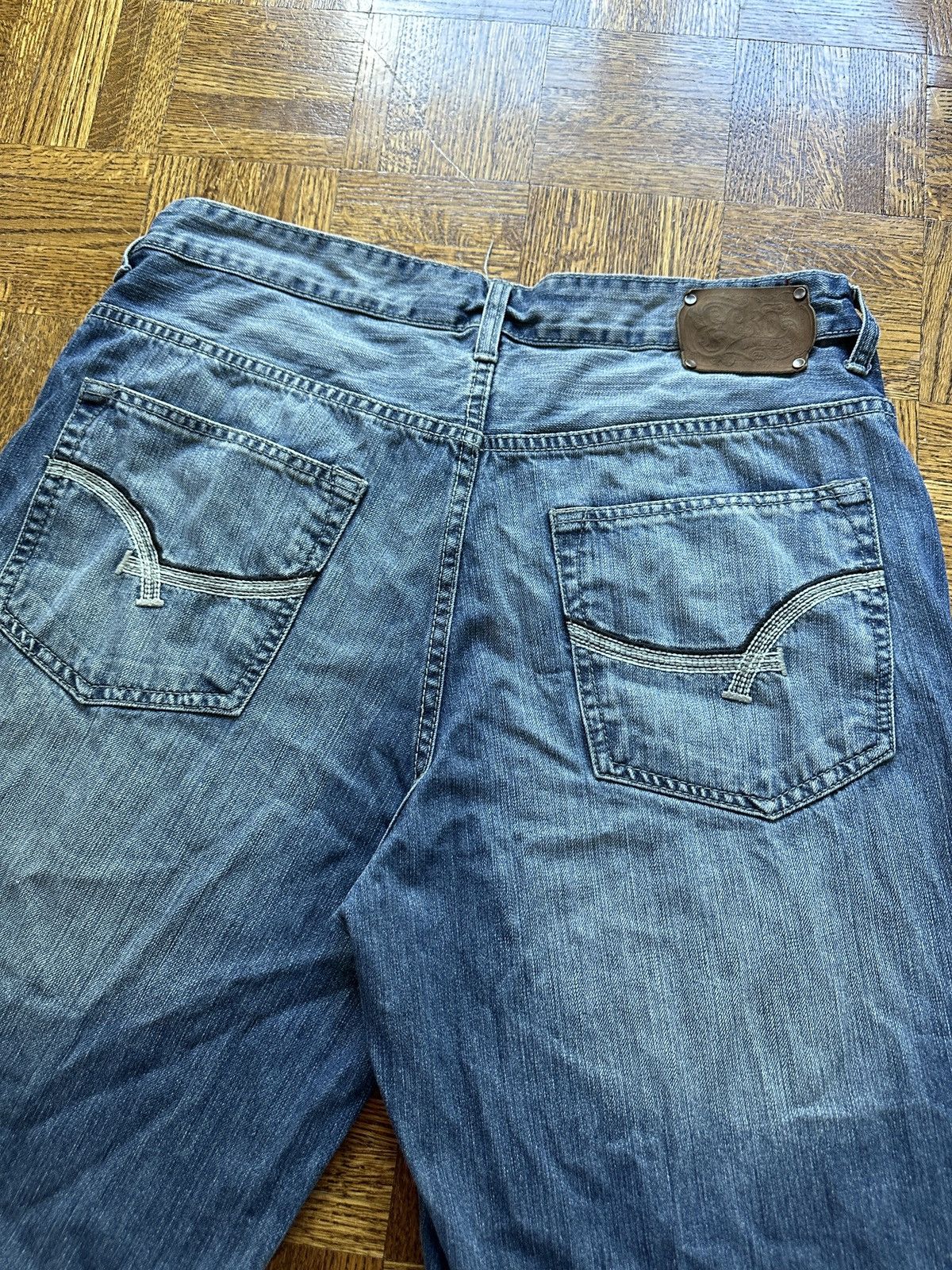 Ecko Unltd. Vintage Y2K Ecko Unltd. Baggy Wide Leg Denim Shorts Size US 36 / EU 52 - 3 Thumbnail