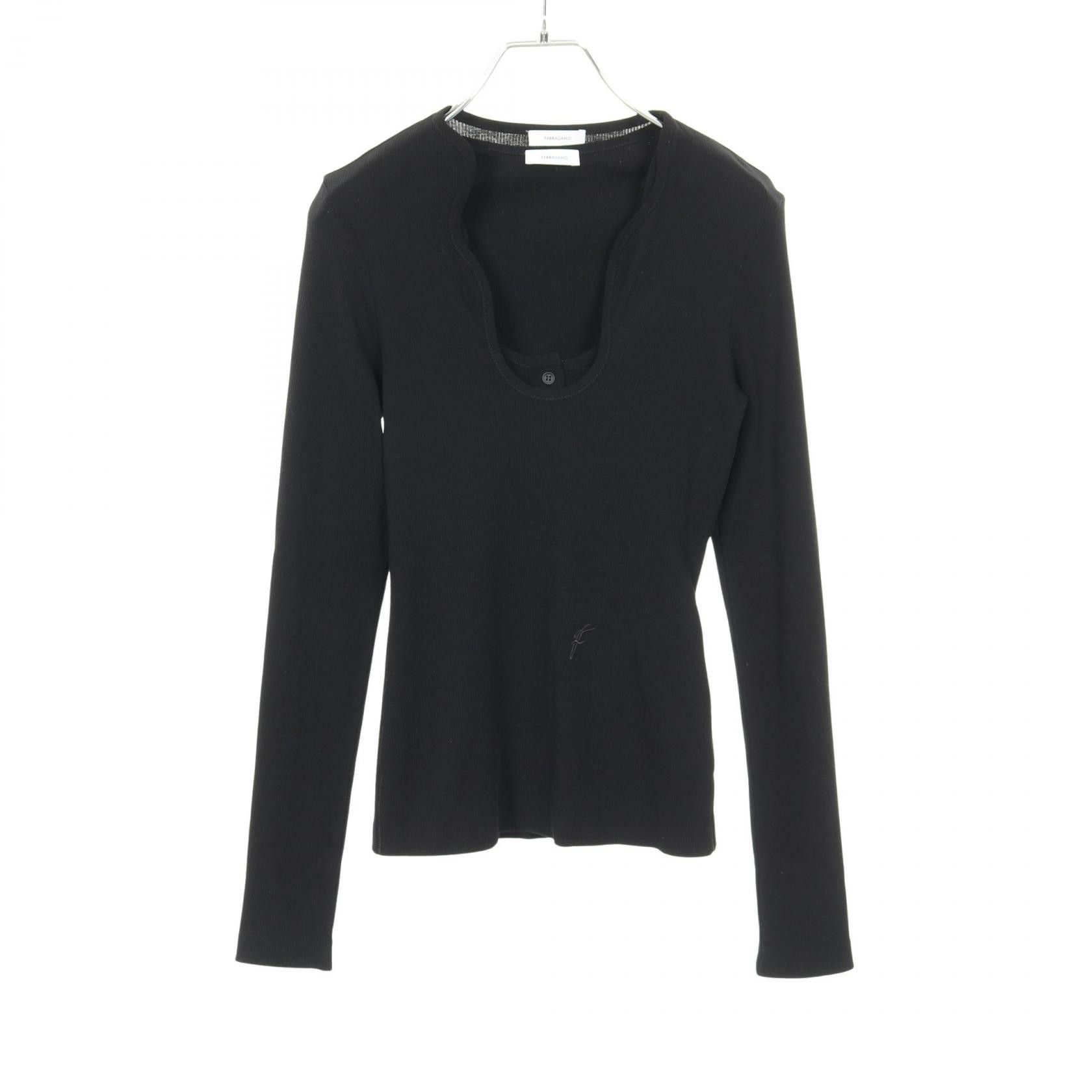 Salvatore Ferragamo Salvatore Ferragamo Salvatore Ferragamo Cotton Top Ensemble Textile Tops DUTY FREE for USA Size ONE SIZE - 1 Thumbnail