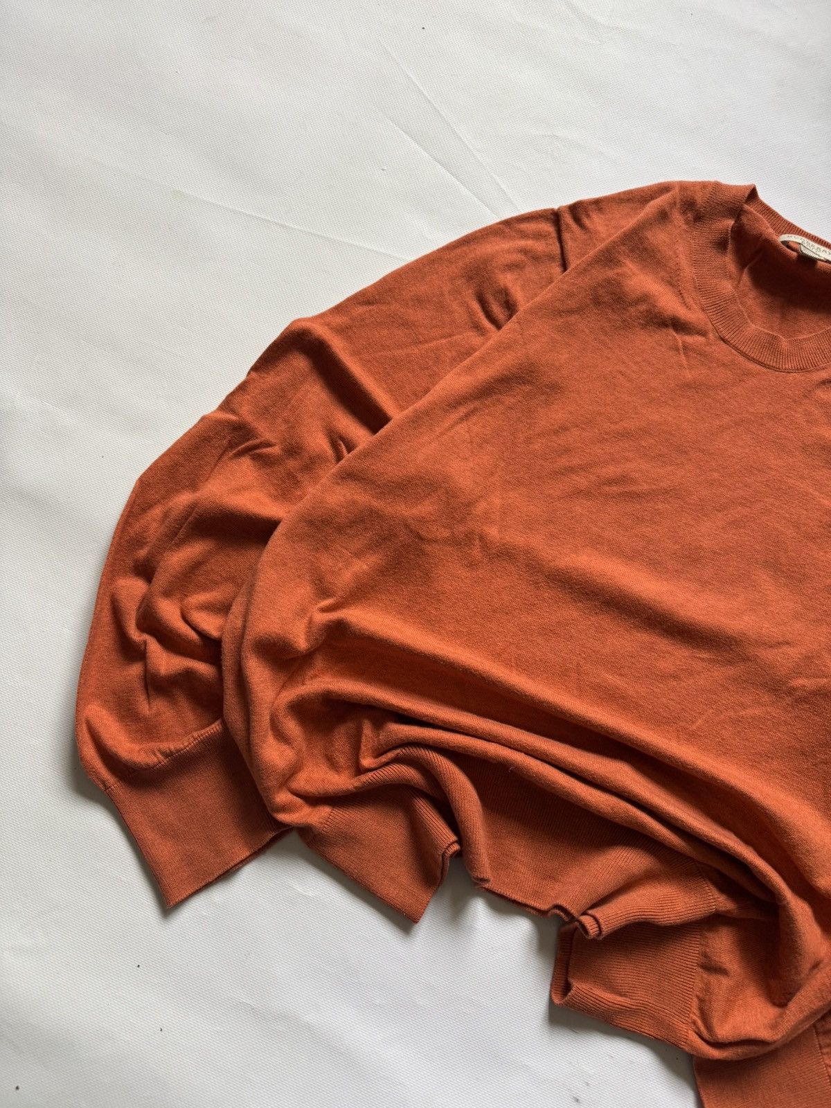 Burberry Vintage Burberry Embroidered Knight Logo Wool Sweater - Rust Size US L / EU 52-54 / 3 - 3 Thumbnail