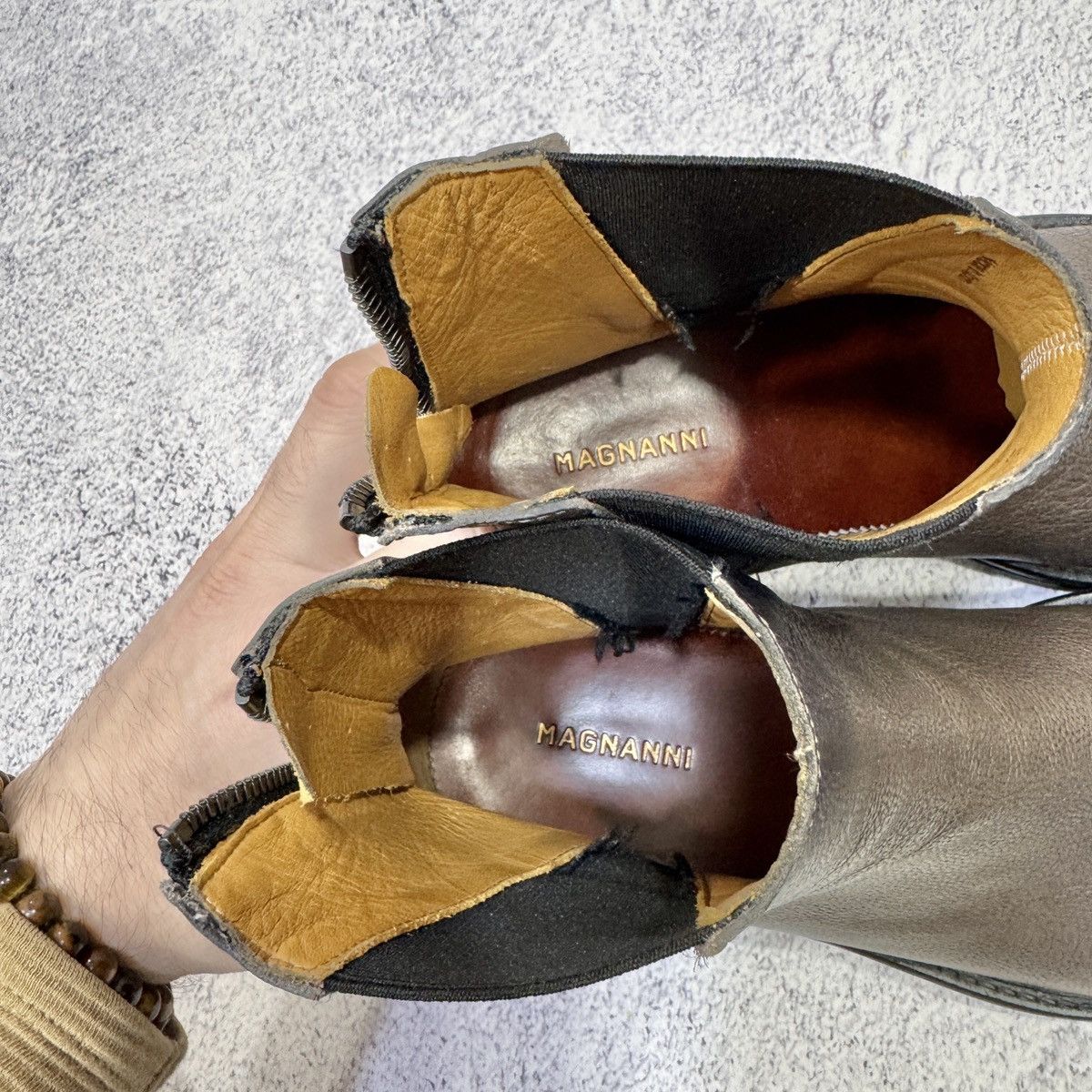 Magnanni Magnanni Handmade Mens Chelsea Boots US8.5 UK7.5 EU41.5 Size US 8.5 / EU 41-42 - 12 Thumbnail