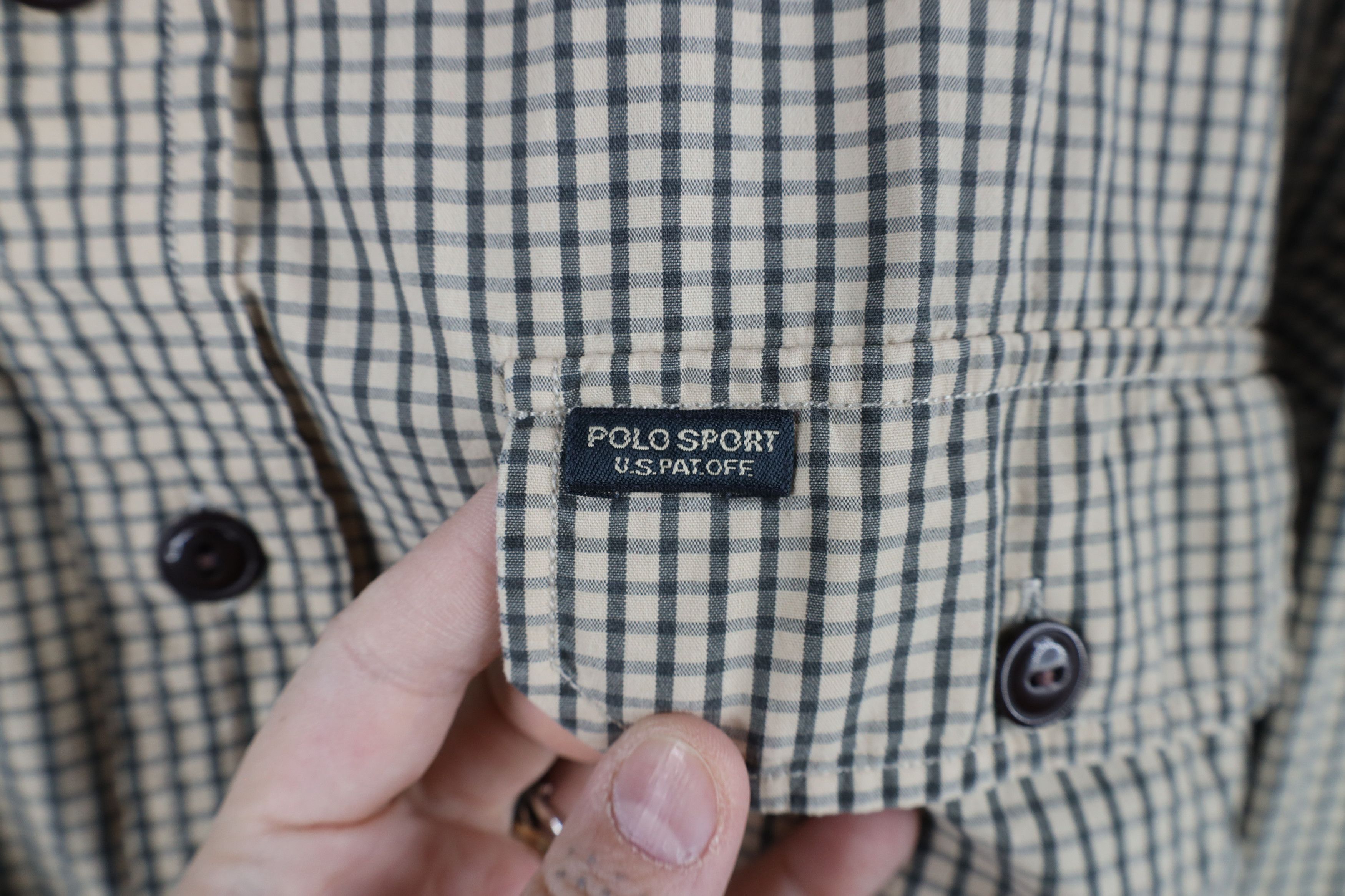 Ralph Lauren × Vintage Vintage 90s Polo Sport Ralph Lauren Pocket Button Shirt Size US XL / EU 56 / 4 - 7 Thumbnail