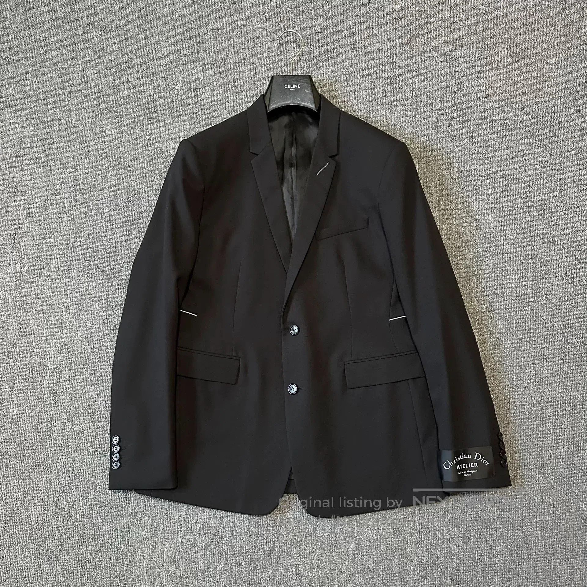 Dior Dior Homme 18FW White Stitch Wool Blazer. Size US M / EU 48-50 / 2 - 1 Thumbnail