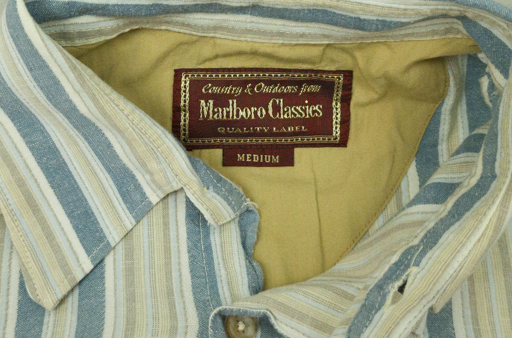 Marlboro Classics MARLBORO CLASSICS SHIRT SHORT SLEEVE LINEN COTTON SIZE M Size US M / EU 48-50 / 2 - 6 Thumbnail