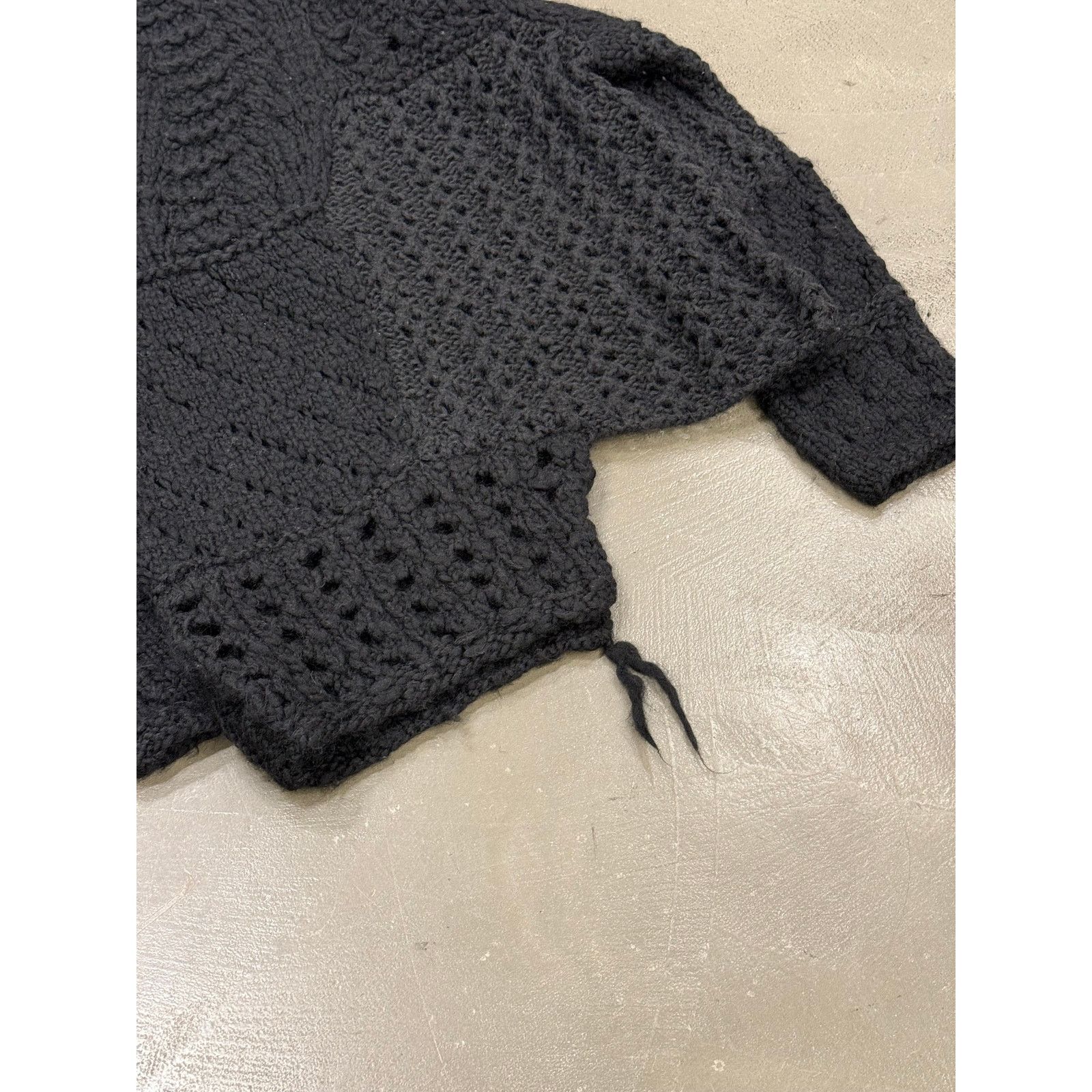 Giorgio Armani 1990s Emporio Armani patchwork heavy hand knitted sweater Size XXL / US 16-18 / IT 52-54 - 7 Thumbnail