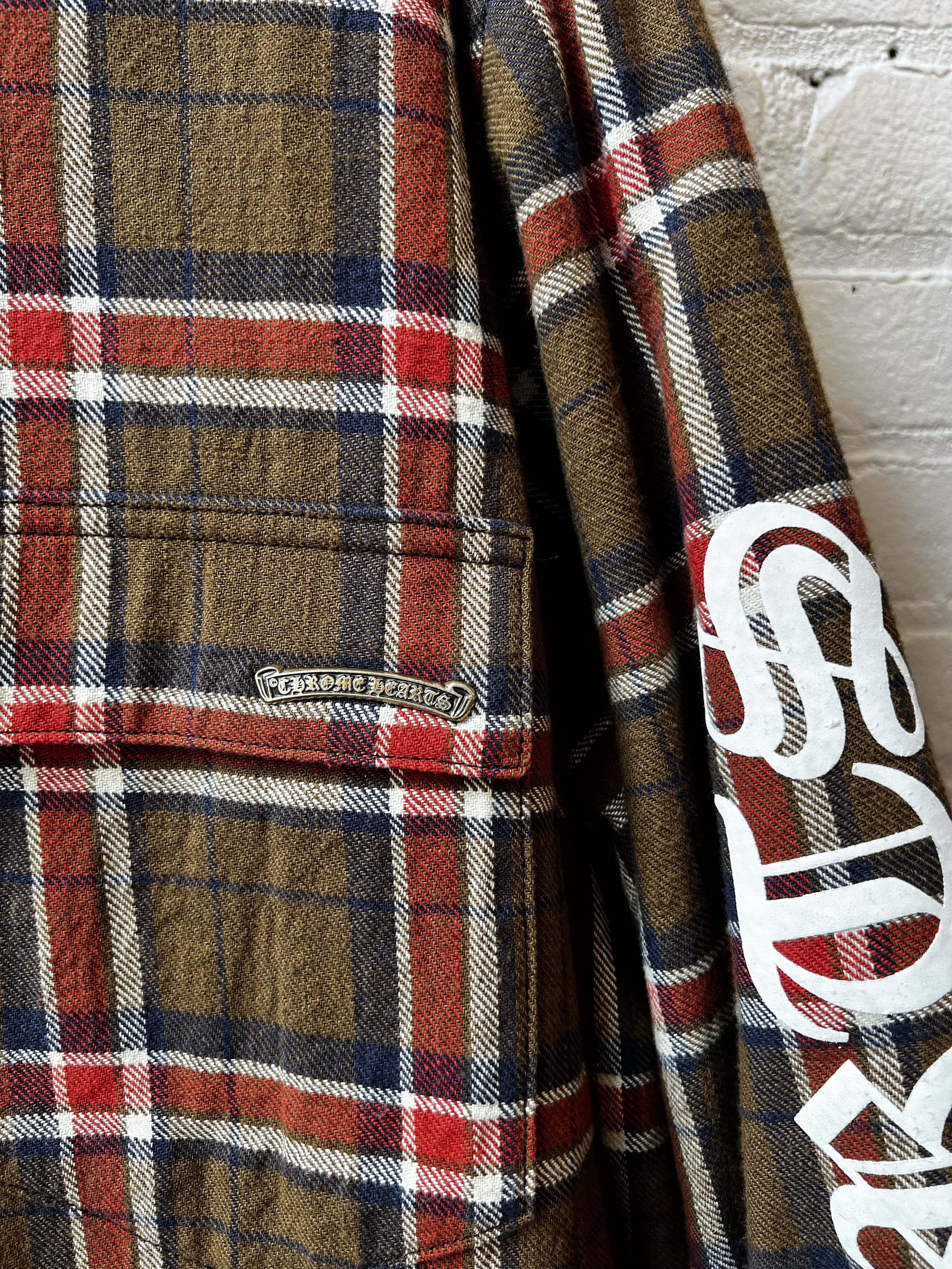 Chrome Hearts Chrome Hearts Flannel XXL Jacket 4G SELLER Size US XXL / EU 58 / 5 - 6 Thumbnail