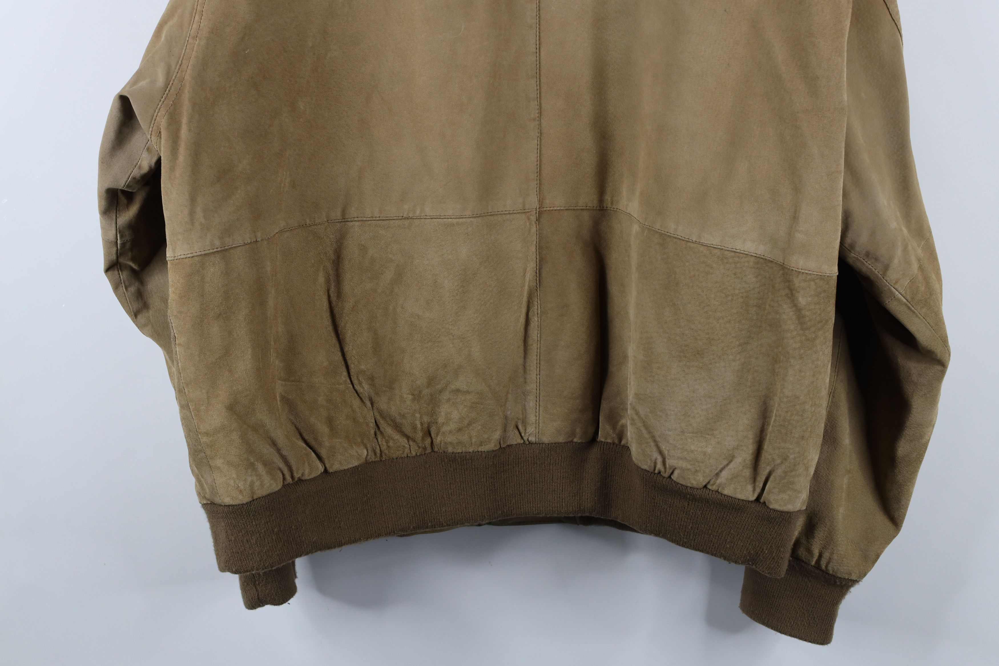 Vintage Vintage 90s Streetwear Leather Cafe Racer Bomber Jacket Size US L / EU 52-54 / 3 - 15 Thumbnail