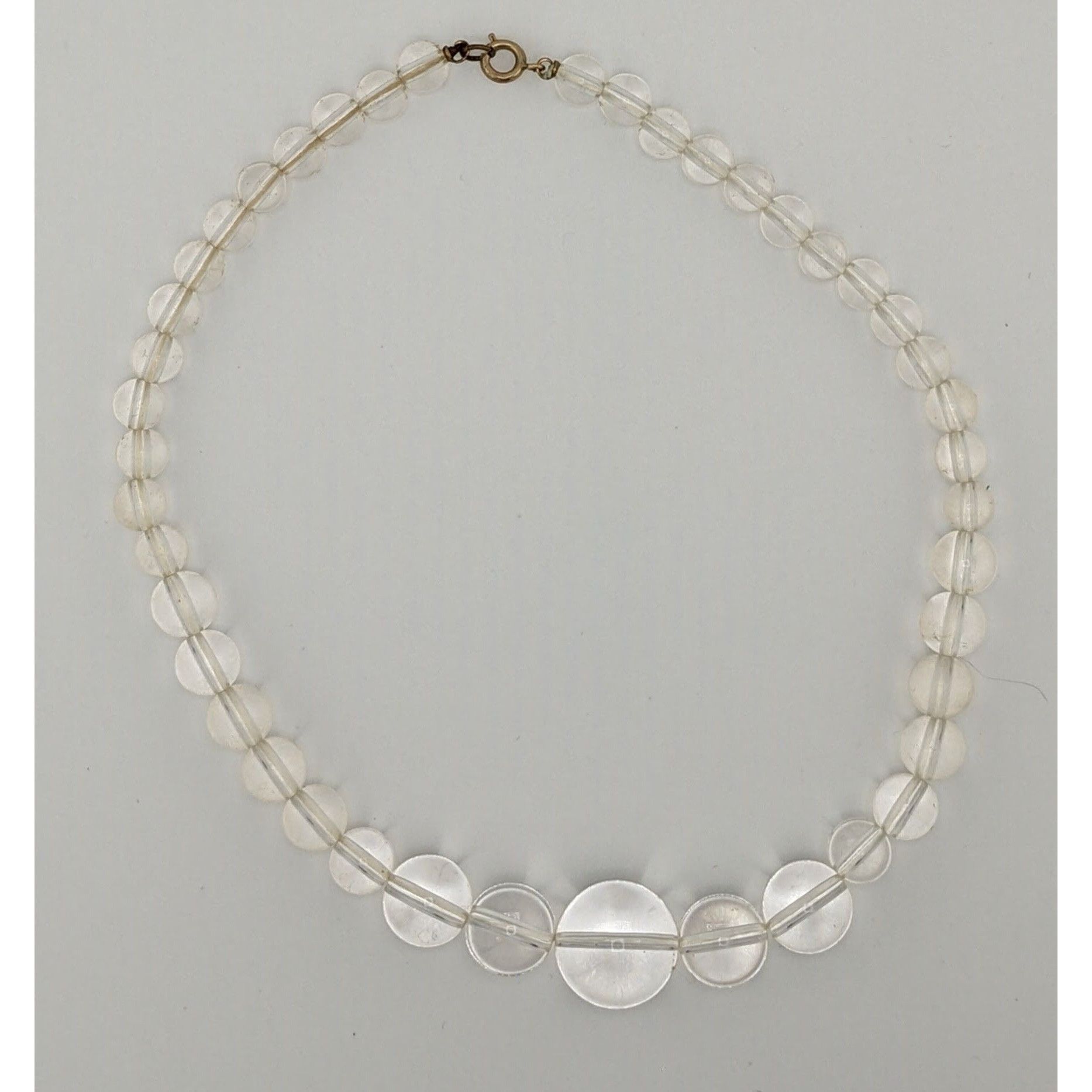 Other Vintage Crystal Clear Lucite Beaded Necklace Size ONE SIZE - 5 Thumbnail