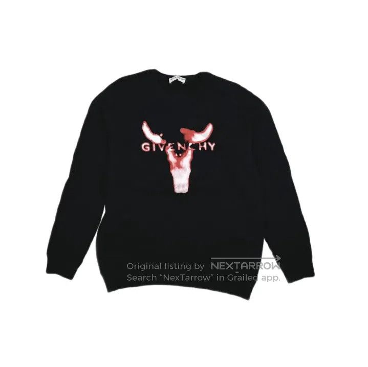 Givenchy Givenchy Men's Bull Head Print Crewneck Sweatshirt. Size US S / EU 44-46 / 1 - 1 Thumbnail