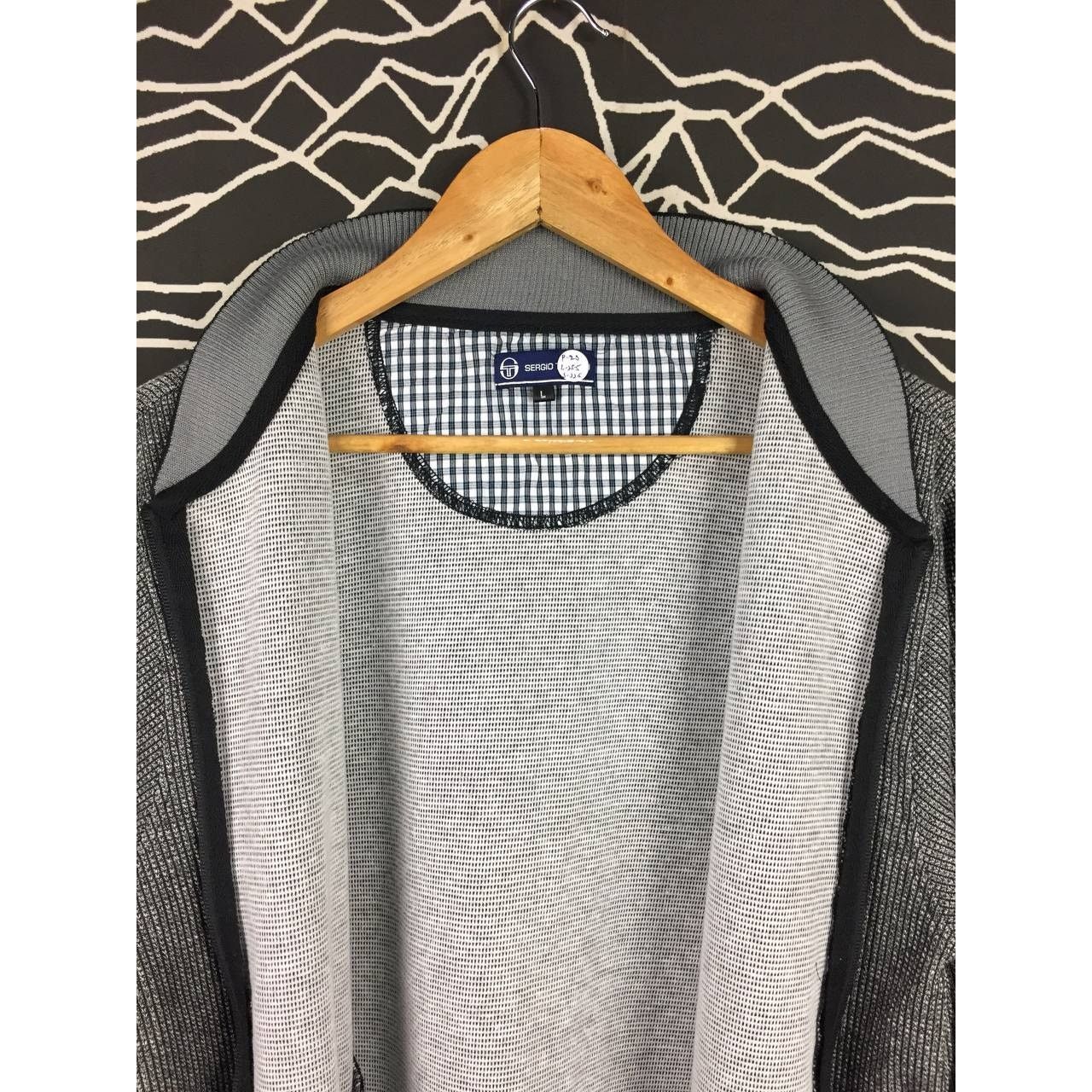 Sergio Tacchini × Vintage Vtg Sergio Tacchini Casual Wear Zipper Sweater Jacket Size US L / EU 52-54 / 3 - 4 Thumbnail