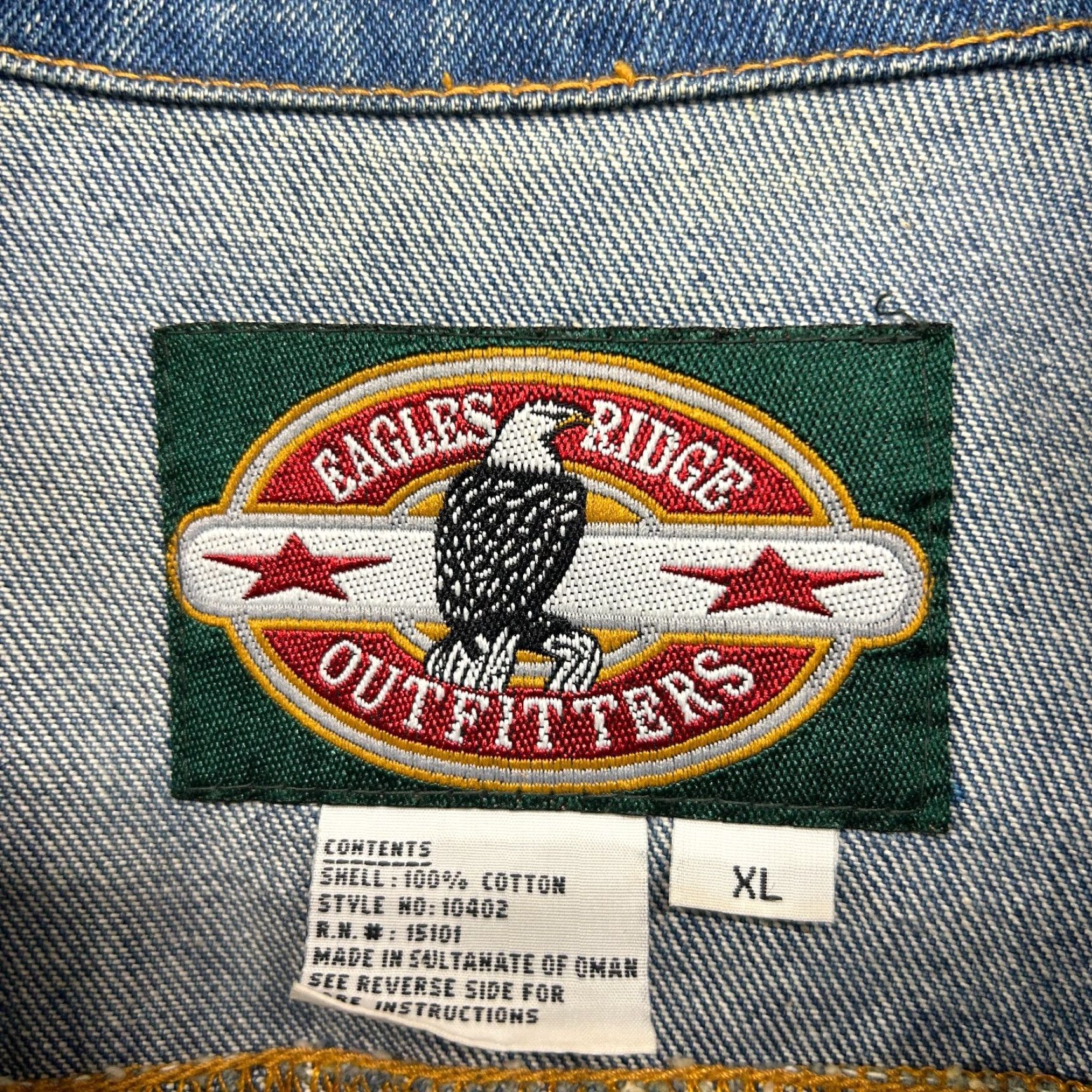 Vintage VINTAGE Eagles Ridge Jacket Mens XL Blue Denim Trucker Cotton Medium Wash 90s Size US XL / EU 56 / 4 - 4 Thumbnail