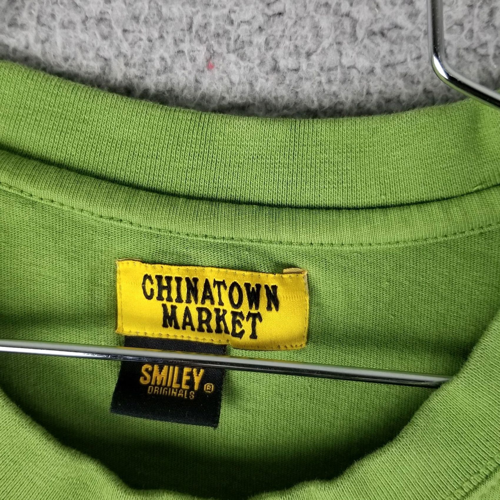 Vintage Chinatown Market Shirt Green Medium 20X29 Streetwear Puff Print Mens T-Shirt Cotton Short Sleeve Round Neck Designer Theme Size US M / EU 48-50 / 2 - 2 Thumbnail