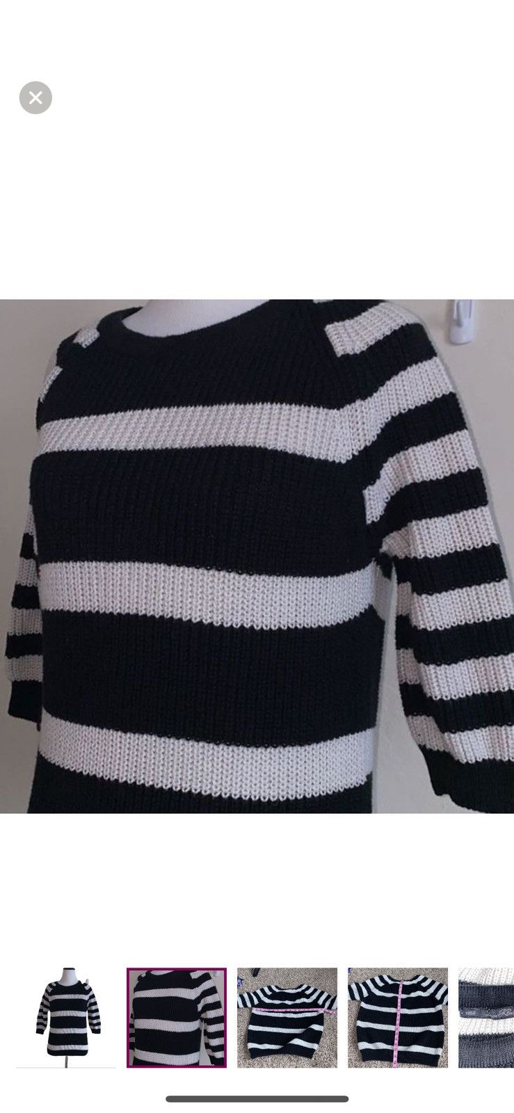 Zara Zara knit medium striped sweater Size M / US 6-8 / IT 42-44 - 4 Thumbnail