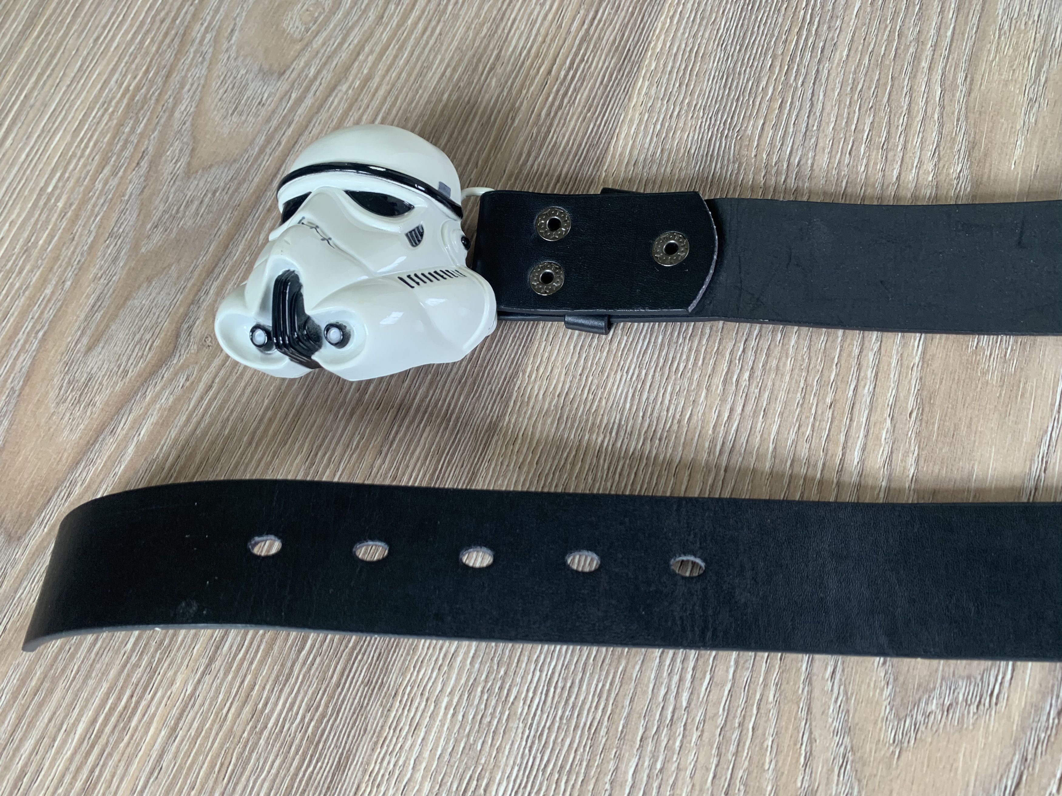 Star Wars × Vintage Star Wars Stormtrooper Vintage Black Leather Belt Size ONE SIZE - 7 Thumbnail