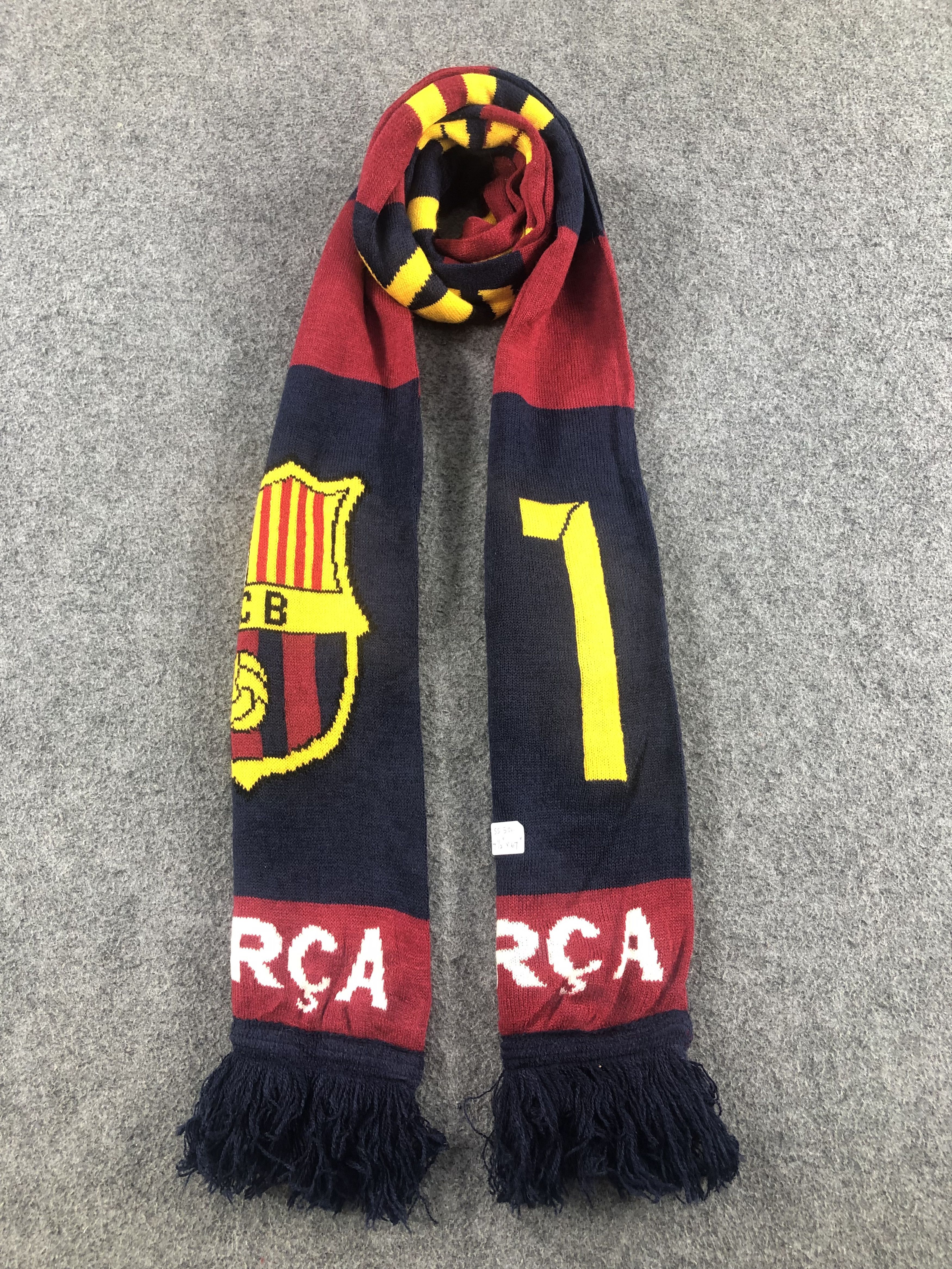 Vintage F.C. Barcelona Scarf / Muffler / Neckwear Size ONE SIZE - 1 Thumbnail